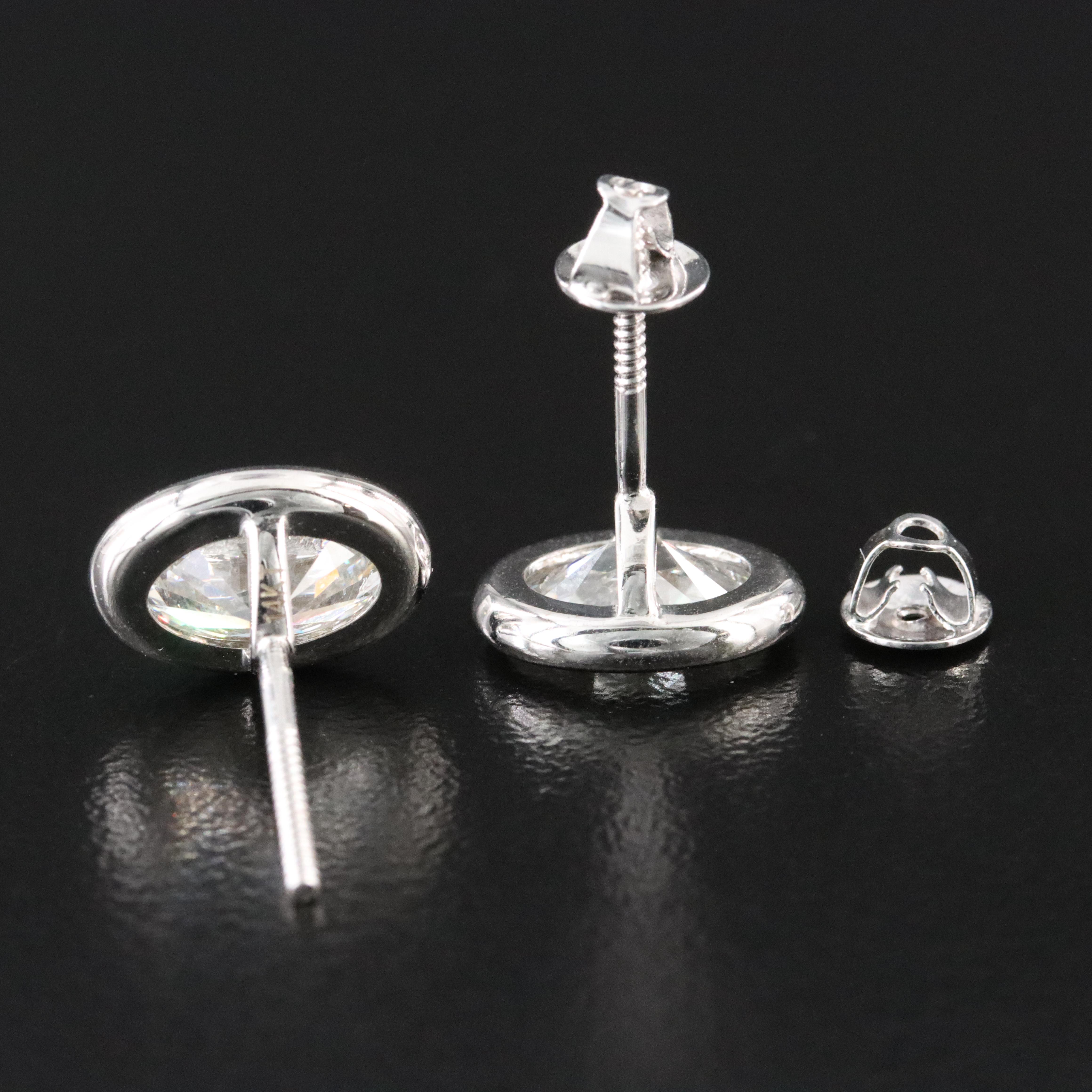 14K 2.61 CTW Lab Grown Diamond Stud Earrings with IGI Reports