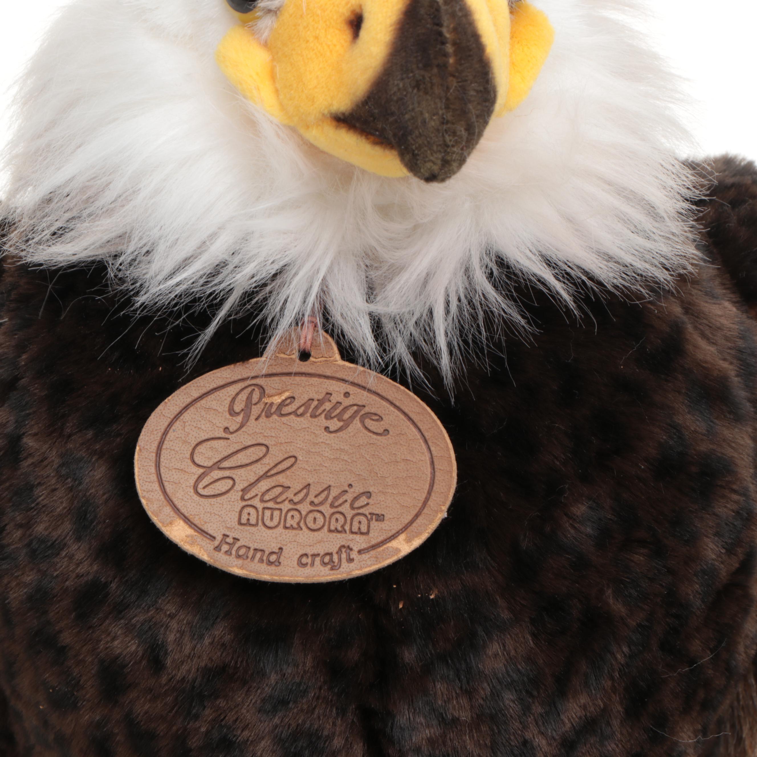 Classic Aurora Bald Eagle with Other Polar Bear and Seal Stuffed Toys