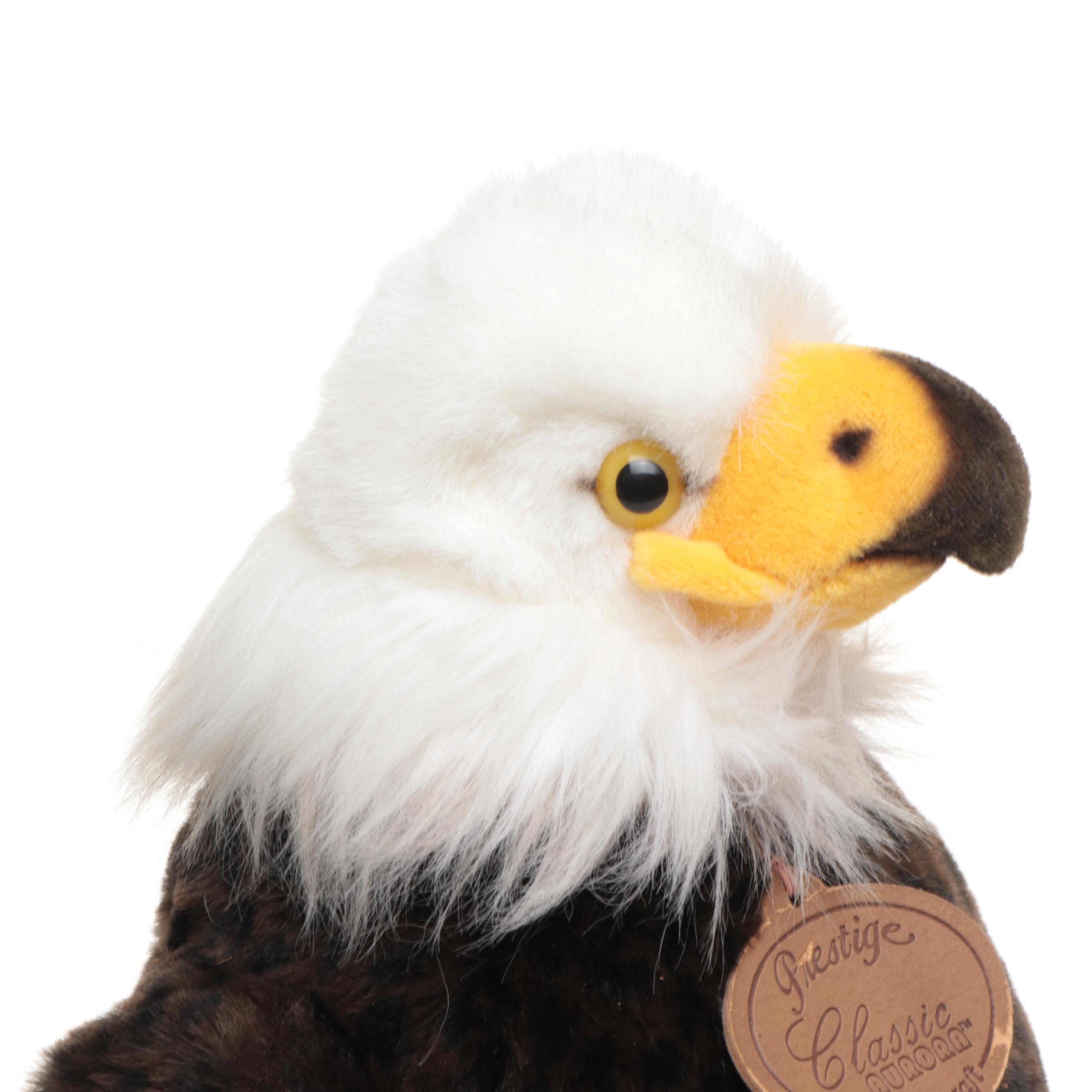 Classic Aurora Bald Eagle with Other Polar Bear and Seal Stuffed Toys