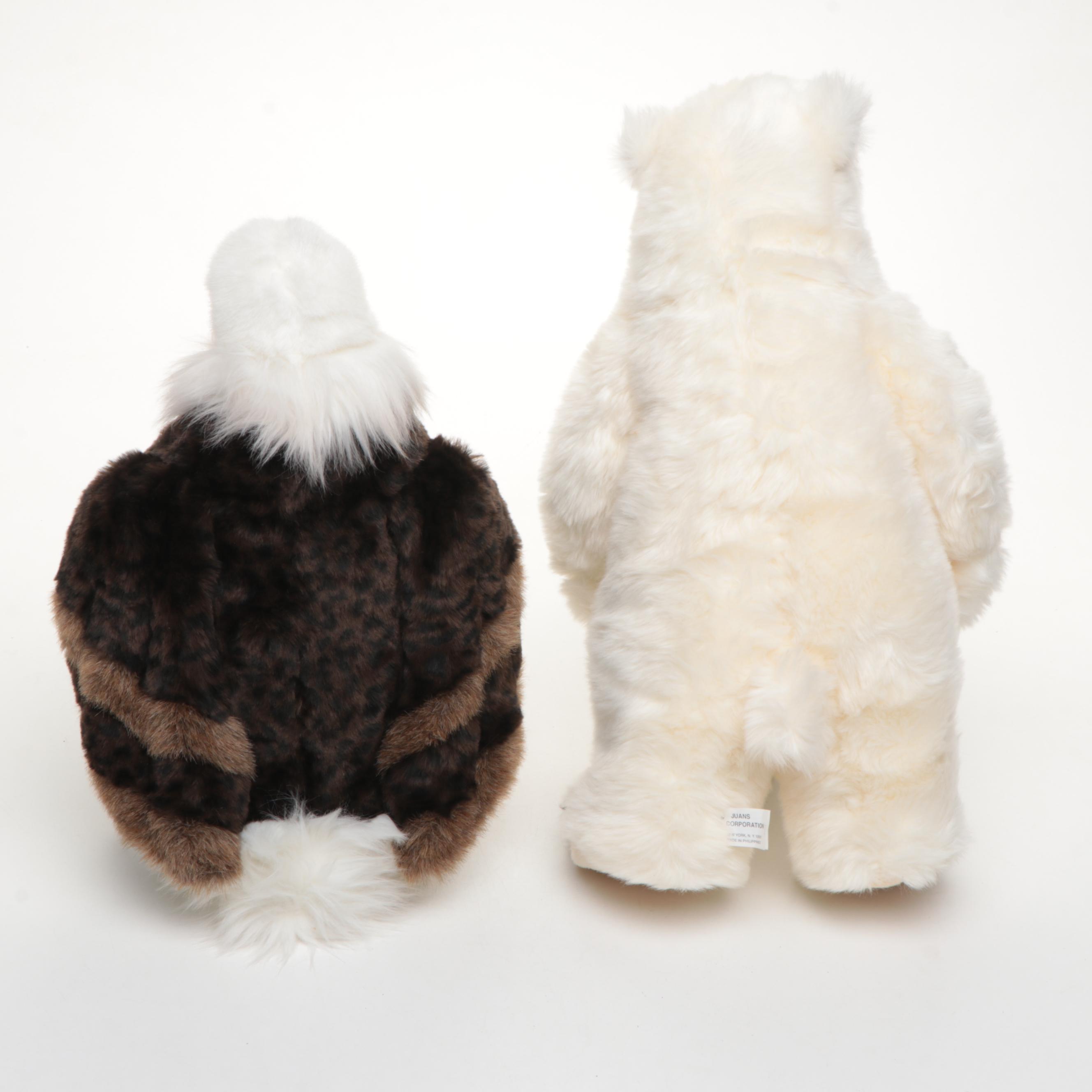 Classic Aurora Bald Eagle with Other Polar Bear and Seal Stuffed Toys