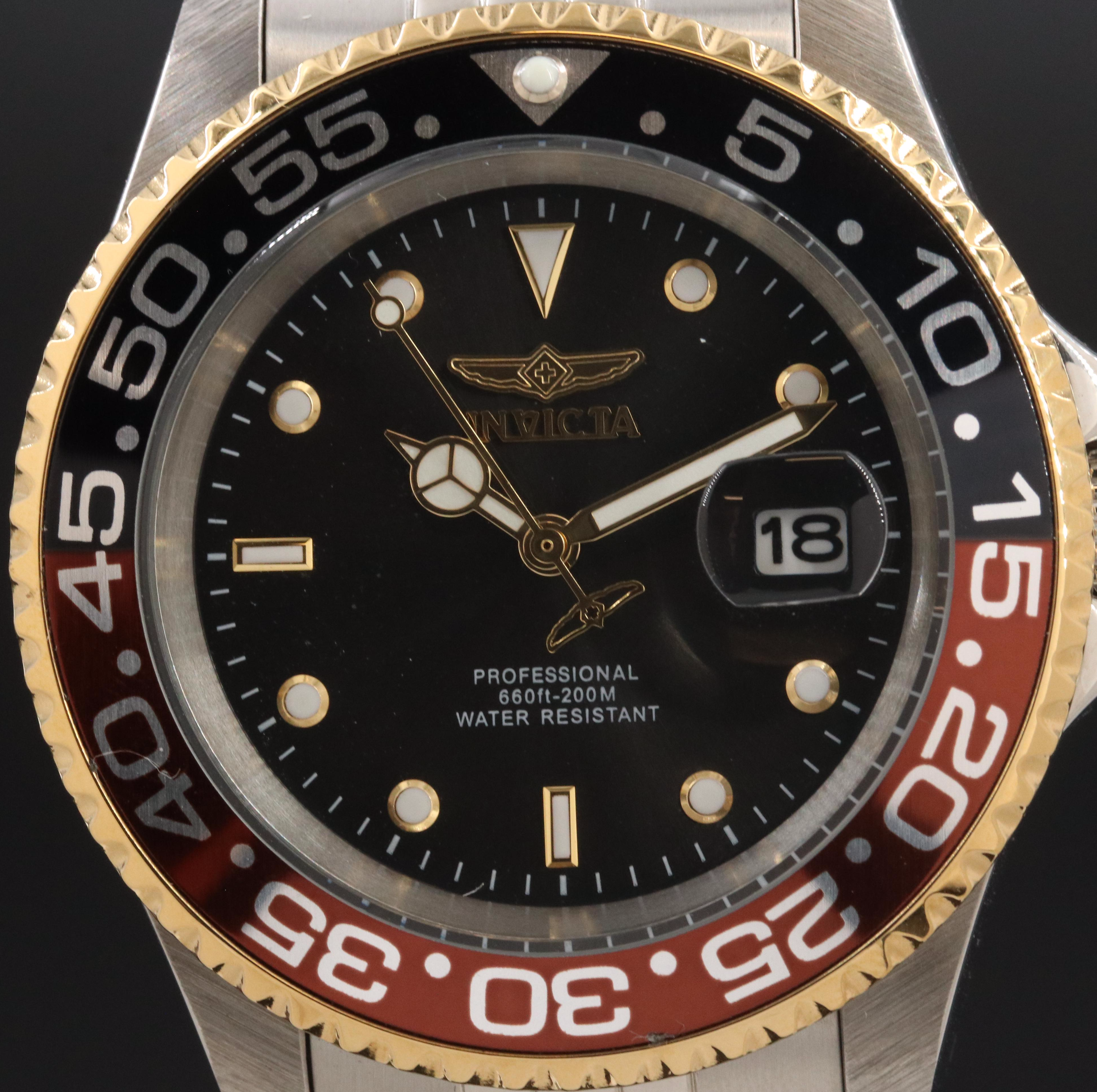 Invicta Pro Diver 34103 Two-Tone 41mm Steel Quartz Watch