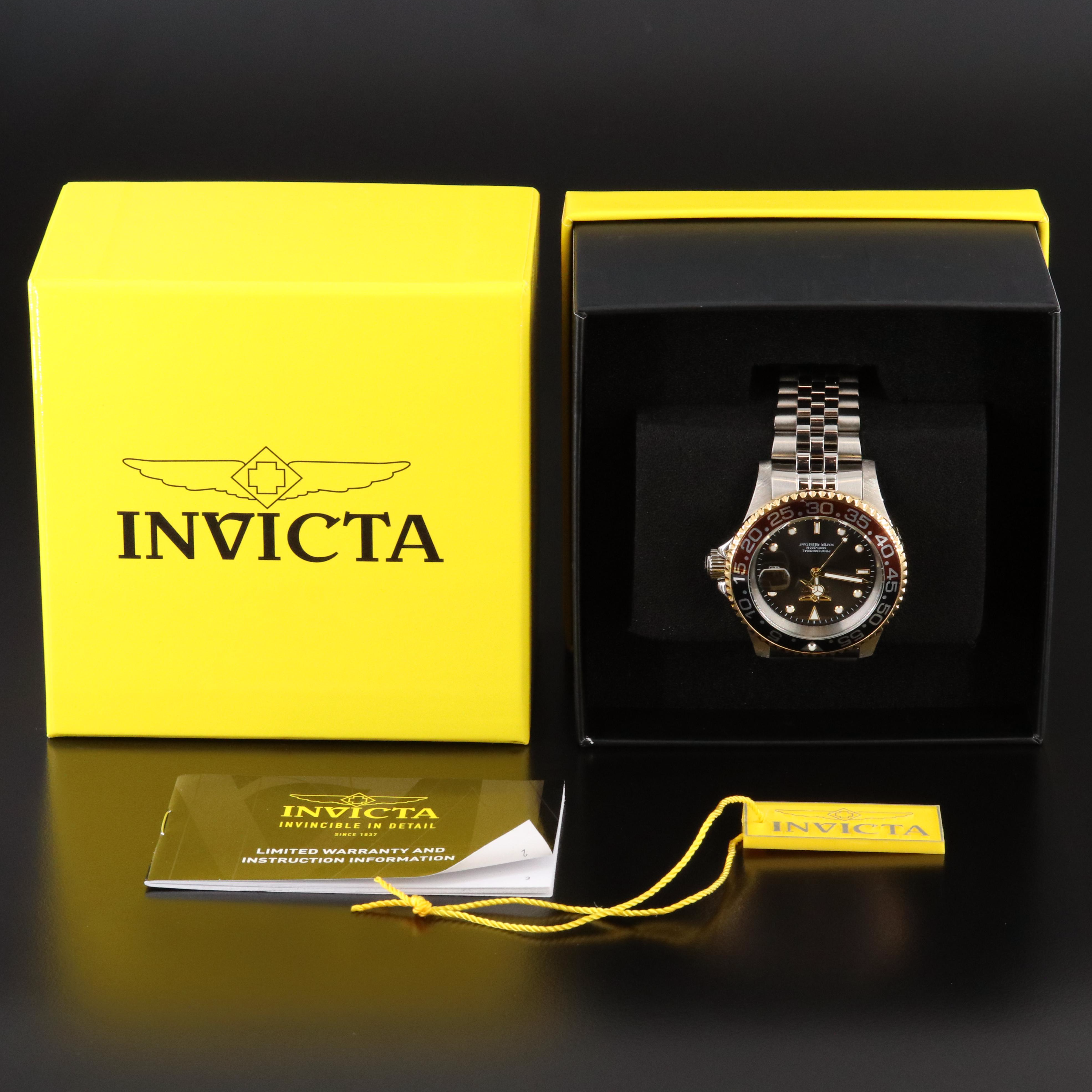 Invicta Pro Diver 34103 Two-Tone 41mm Steel Quartz Watch