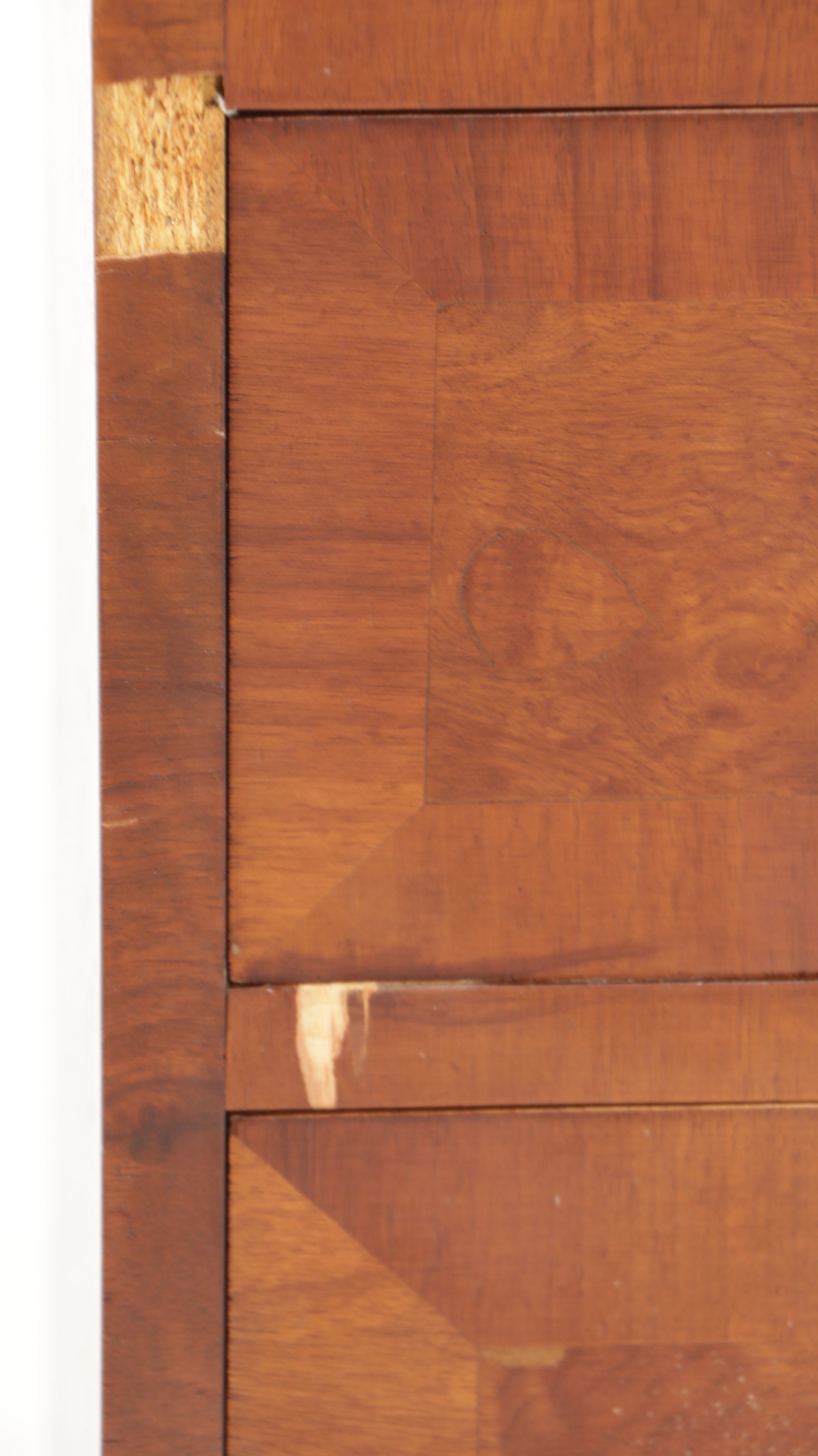 George III Style Mahogany Double-Bonnet Drop Front Desk with Hutch, 20th Century