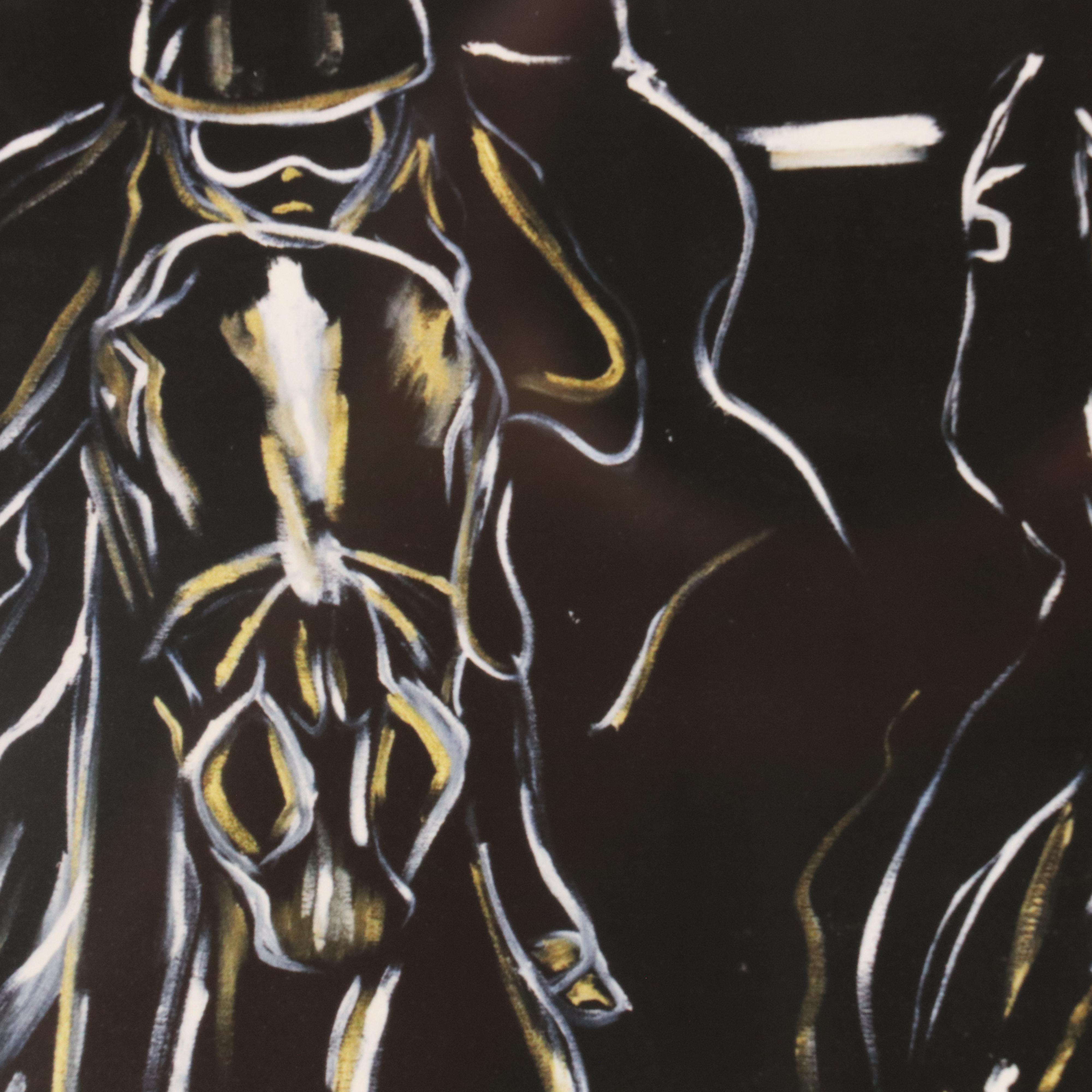 After Clinton Sims Expressionist Style Thoroughbred Racing Giclées, 2012