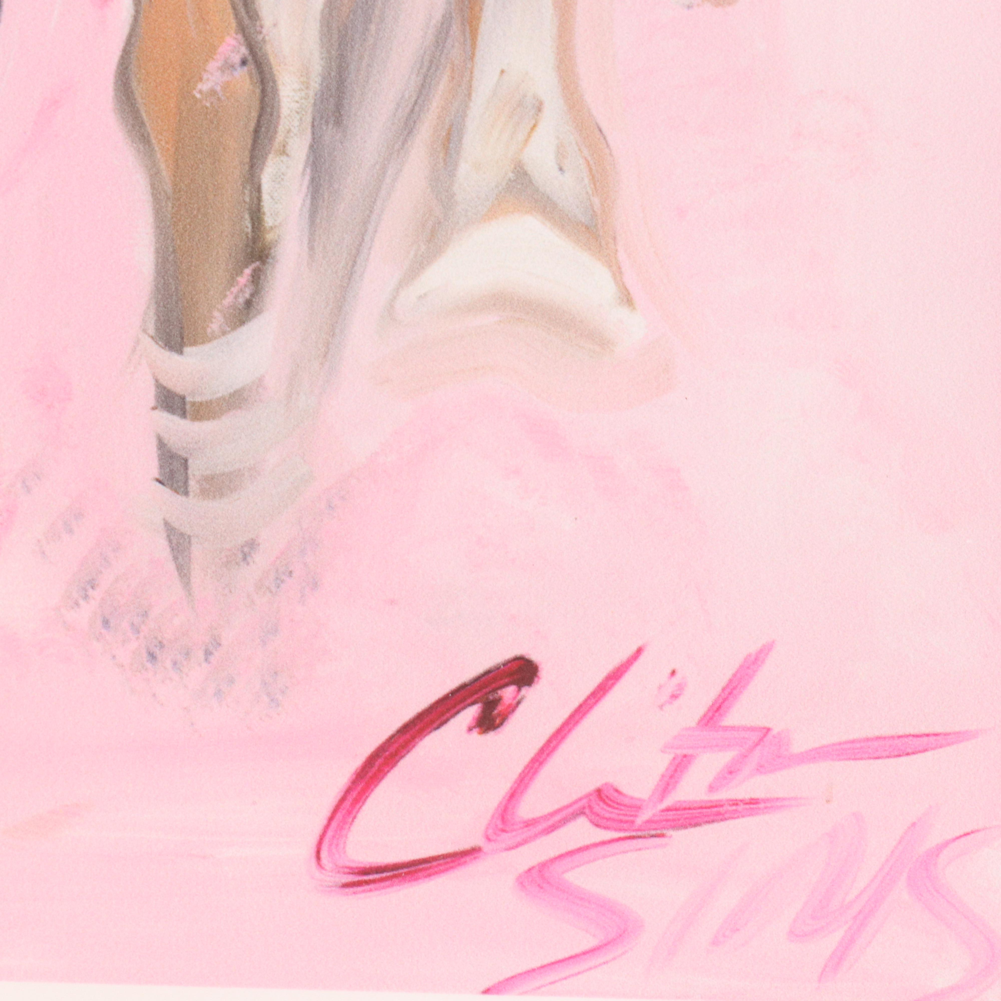 After Clinton Sims Expressionist Style Thoroughbred Racing Giclées, 2012