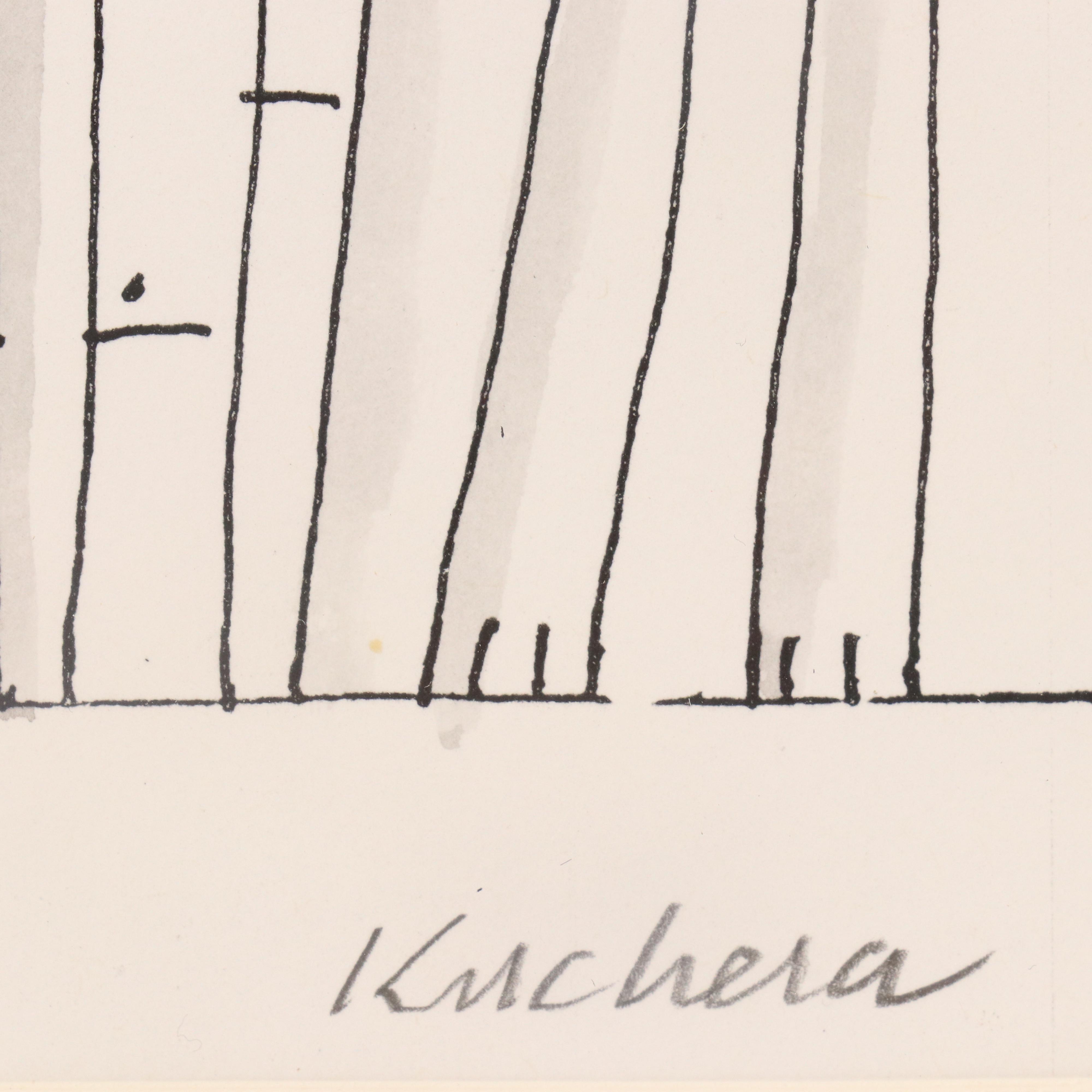 John Kuchera Hand-Shaded Engraving "Letterwriter," 21st Century