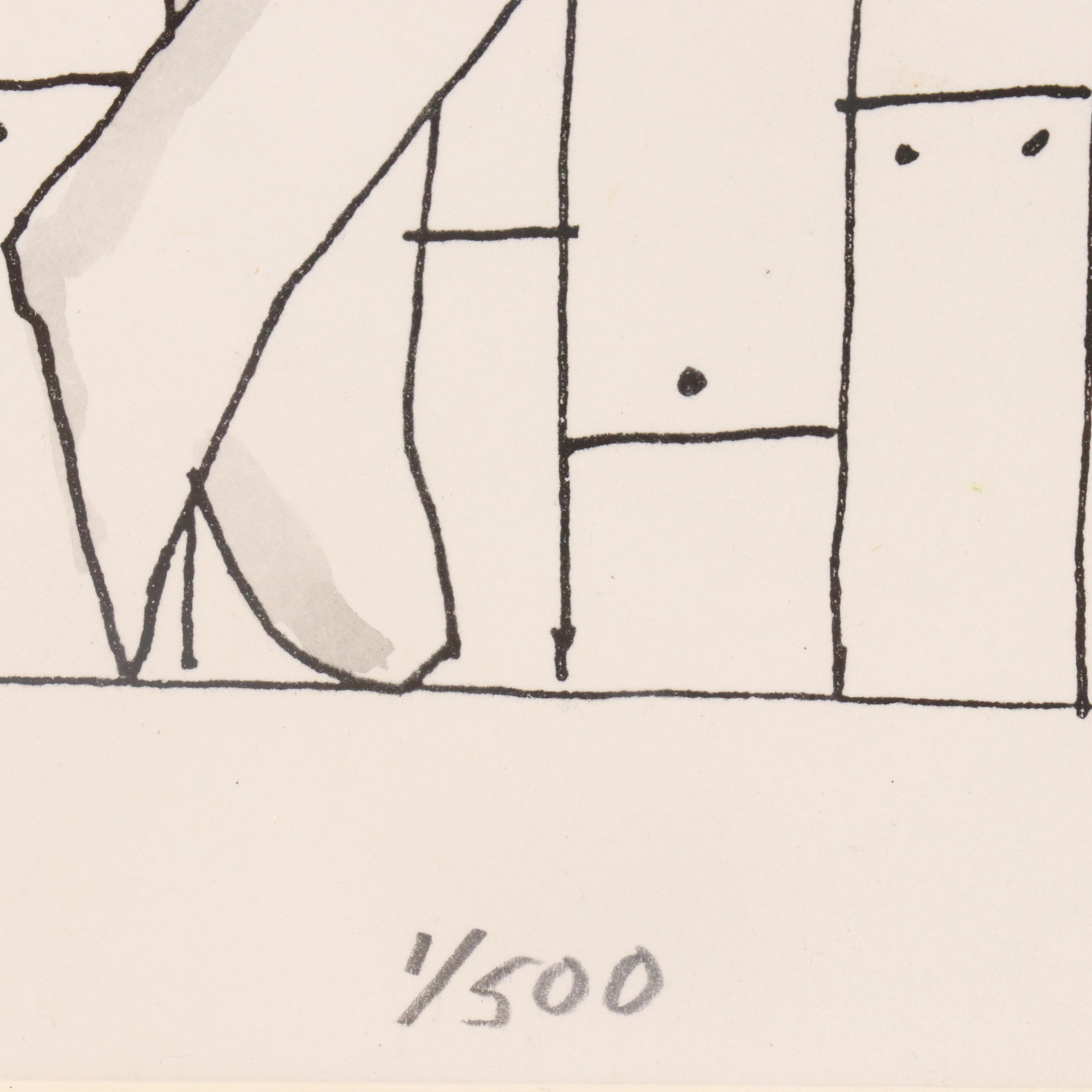 John Kuchera Hand-Shaded Engraving "Letterwriter," 21st Century