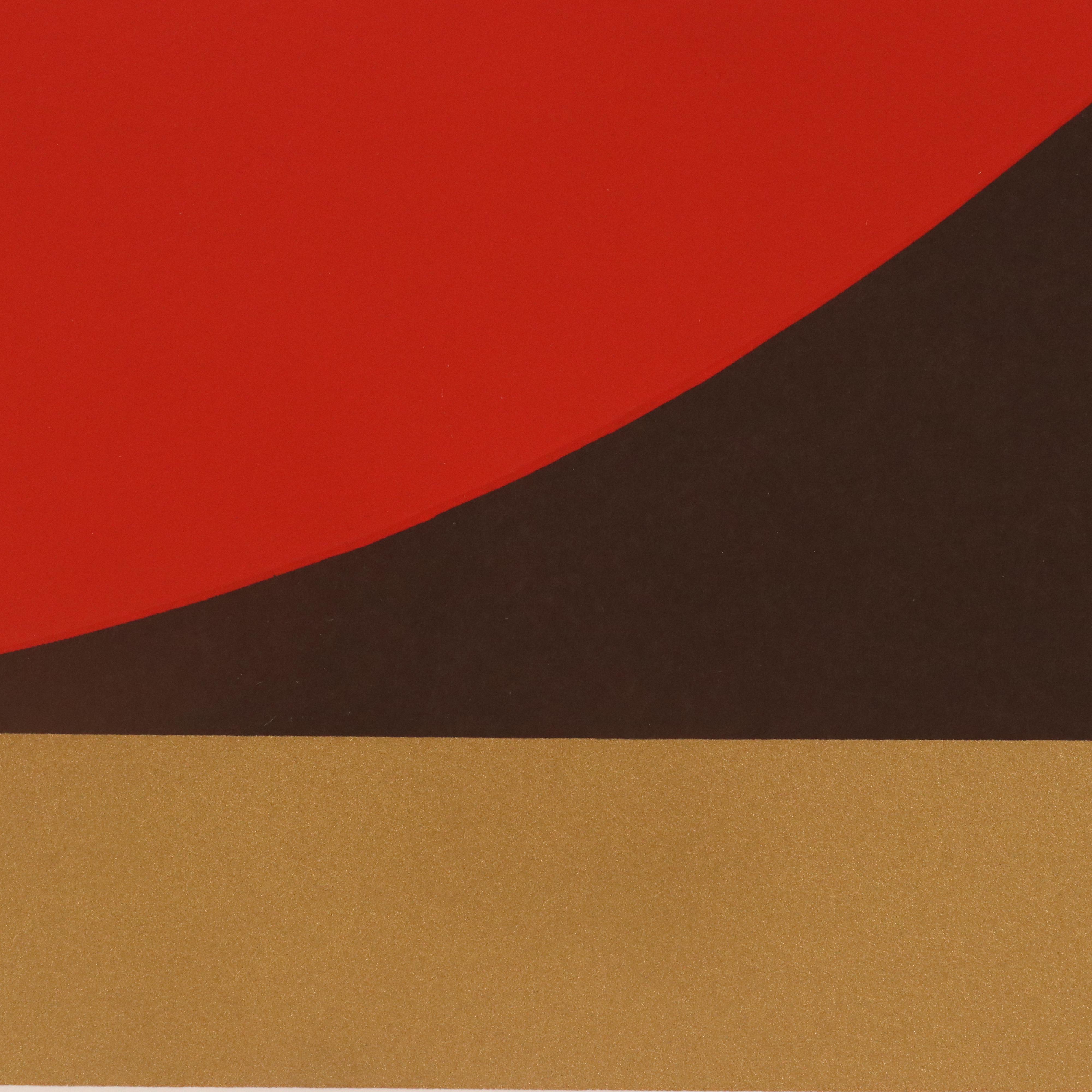 Thomas W. Benton Serigraph "Evolution Series – Red," 1981