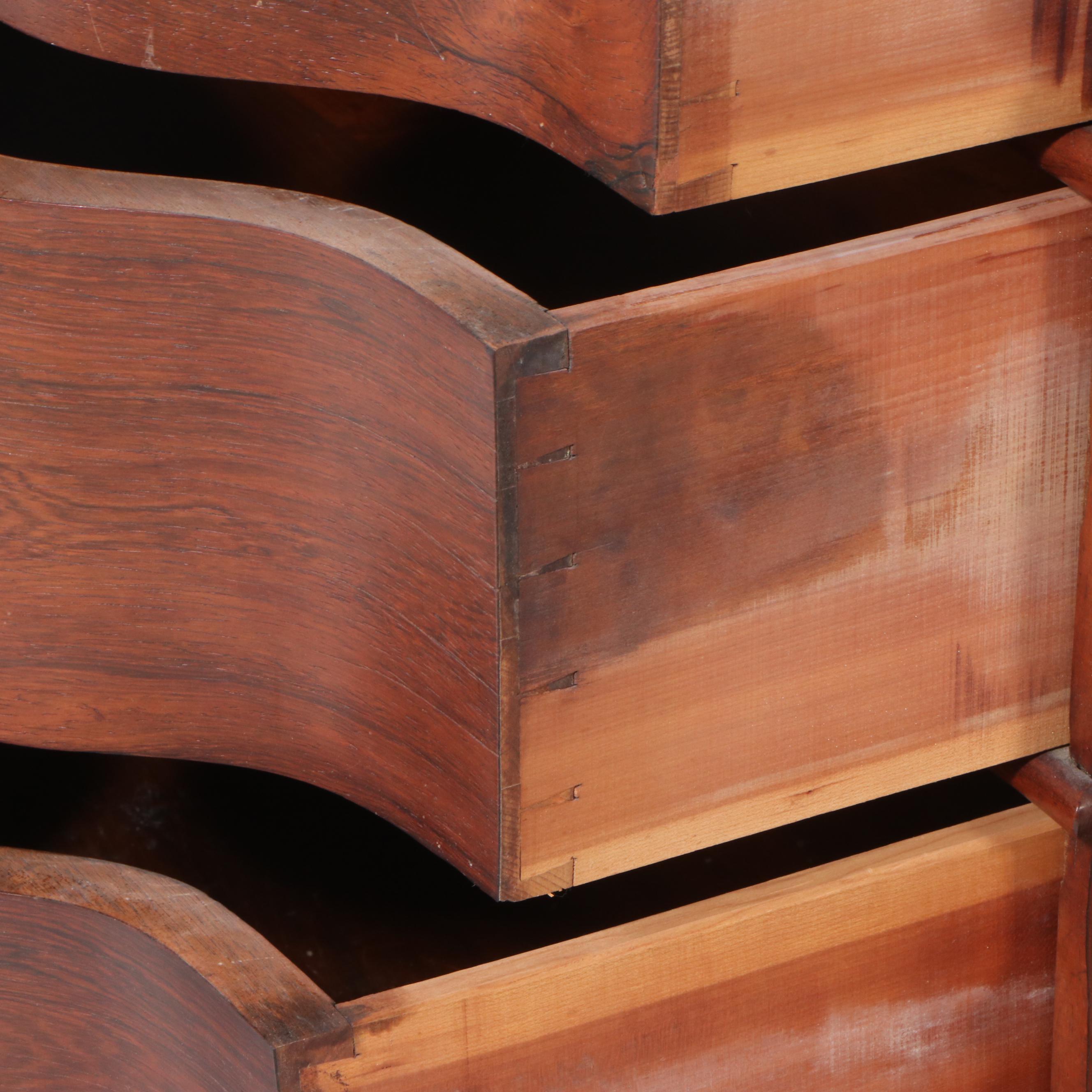 Victorian Serpentine Front Mahogany Dresser