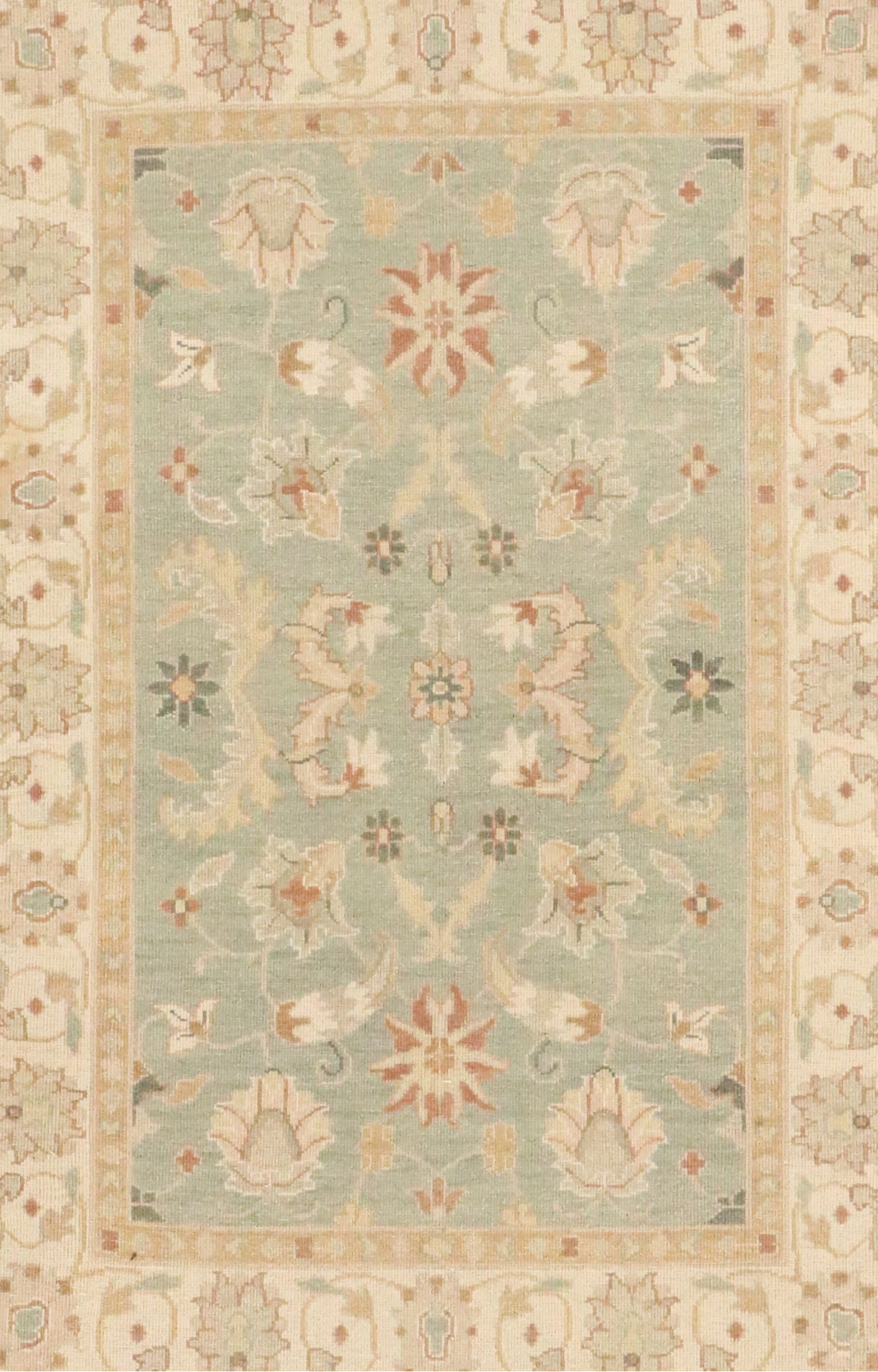 4'1 x 6'5 Handwoven Indian Soumak Area Rug