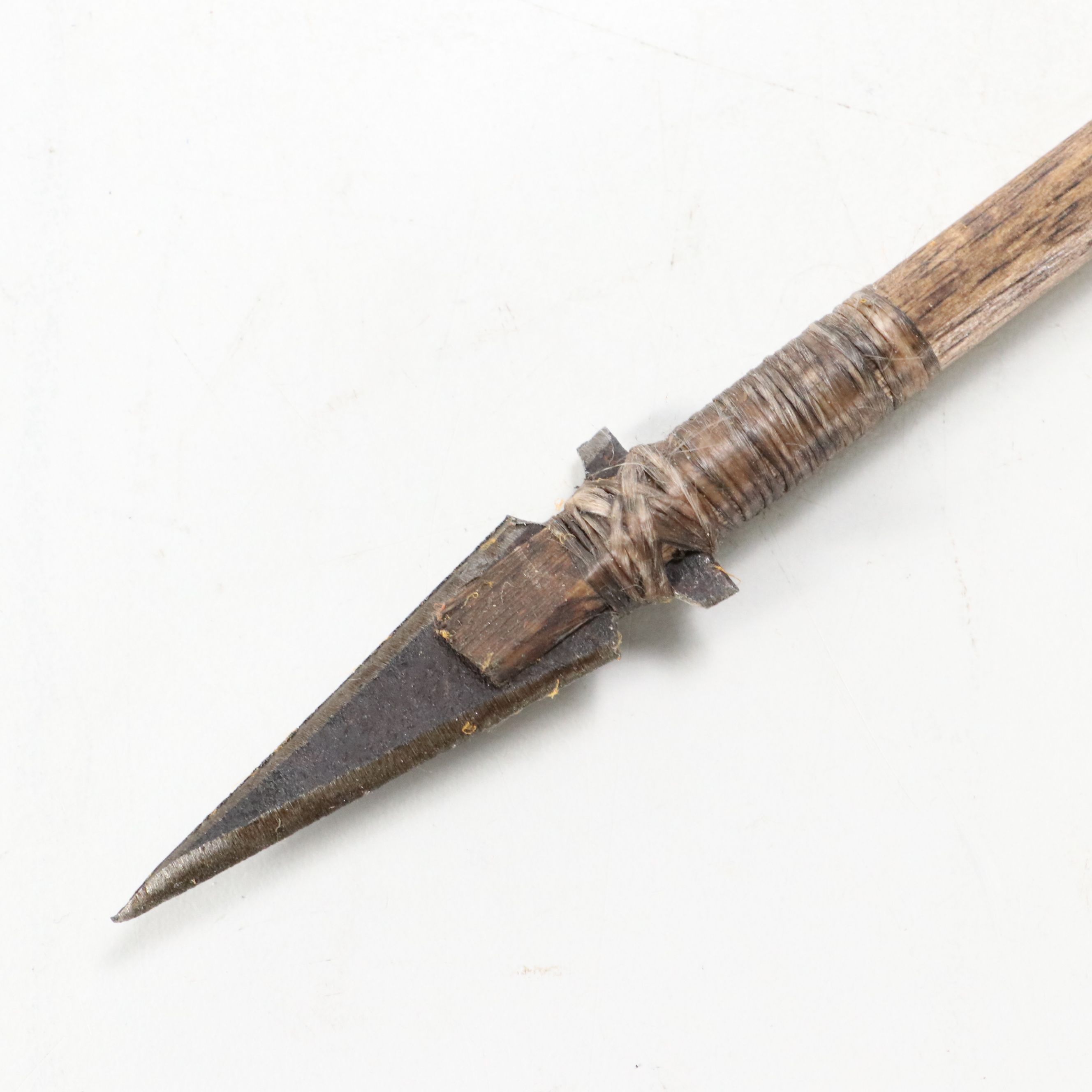 Native American Handmade Leather Quiver with Bow and Hand-Fletched Arrows