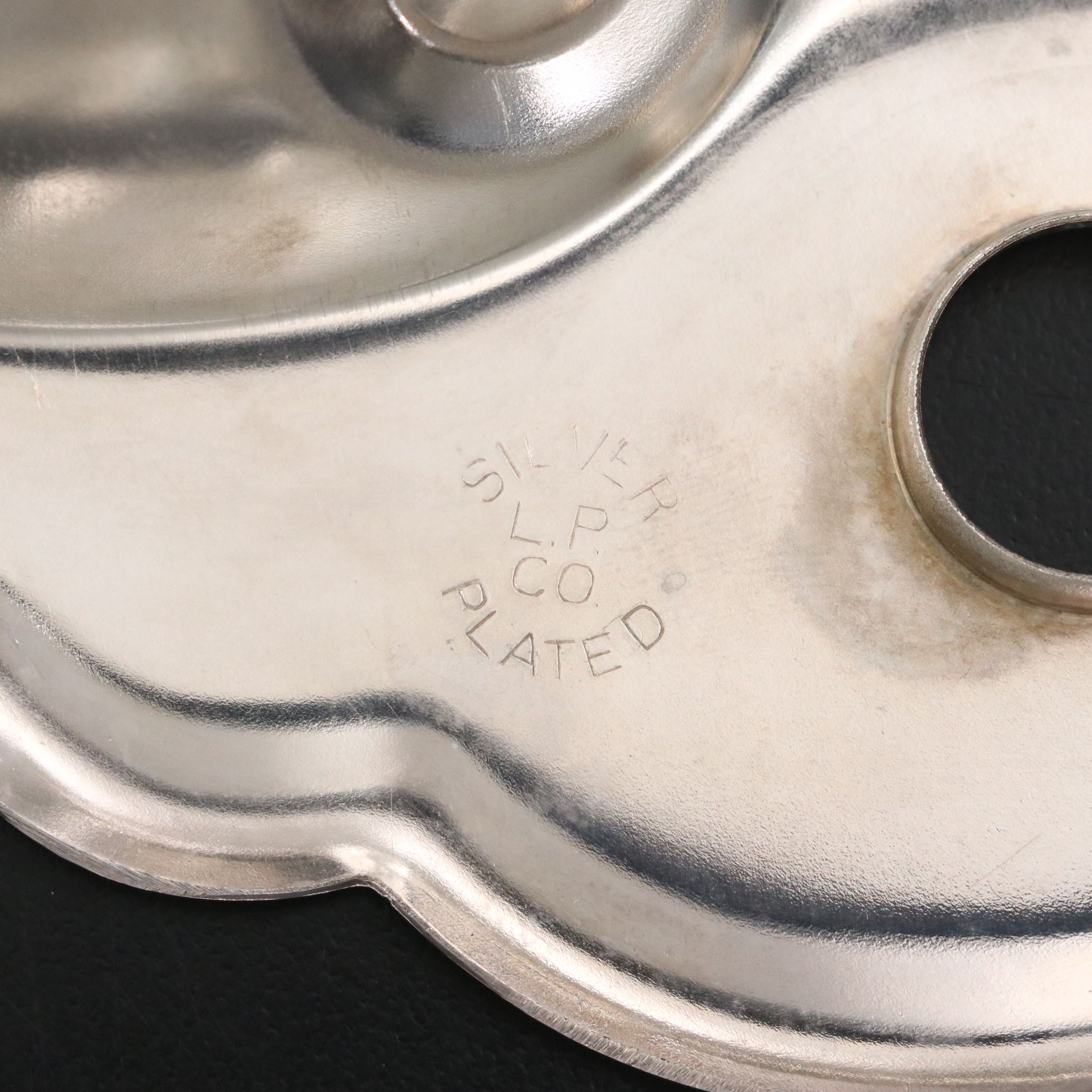 Sheffield Style Old London Footed Meat Platter with Other Silver Plate Serveware