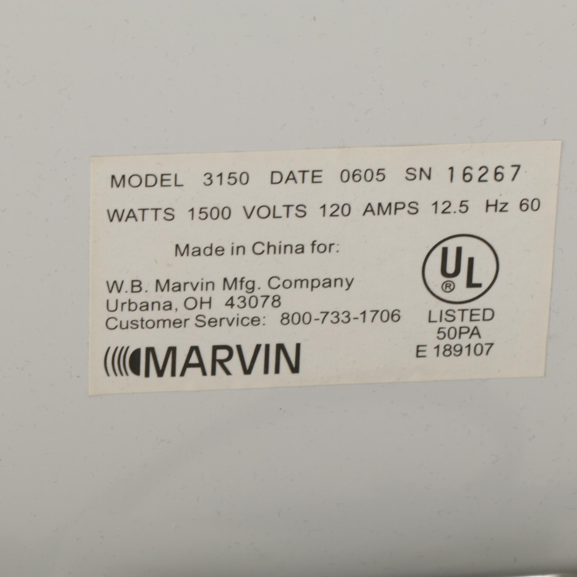 Marvin Portable Electric Heater, 2005