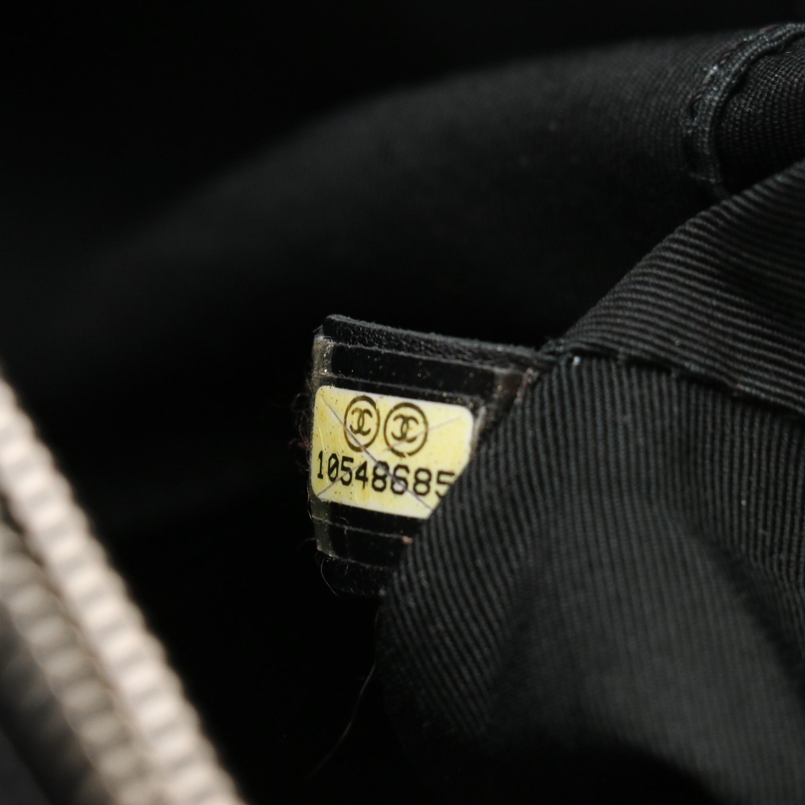 Chanel CC Grand Shopping Tote in Black Quilted Caviar Leather