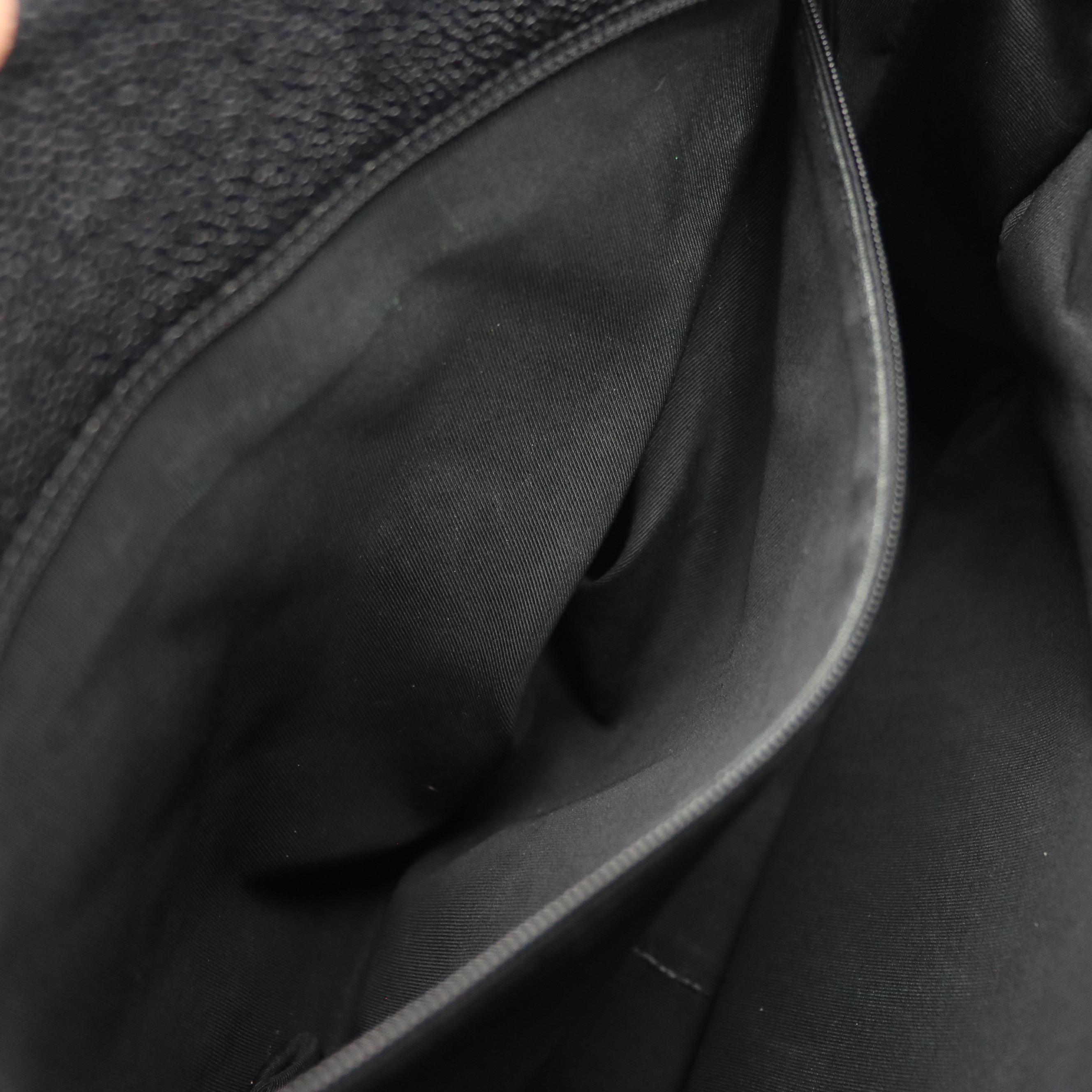 Chanel CC Grand Shopping Tote in Black Quilted Caviar Leather