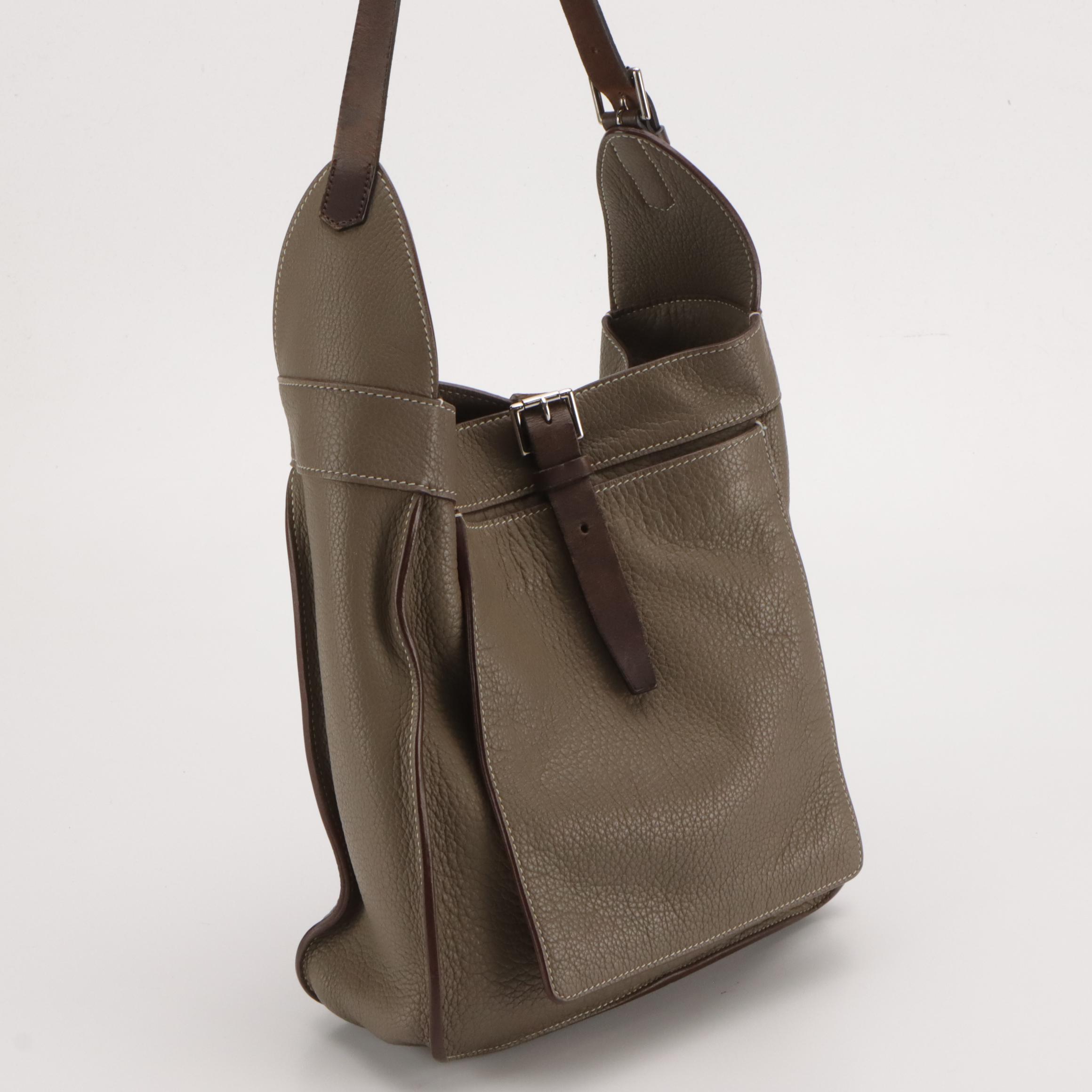 Hermès Marwari PM Shoulder Bag in Taupe Taurillon Clemence Leather