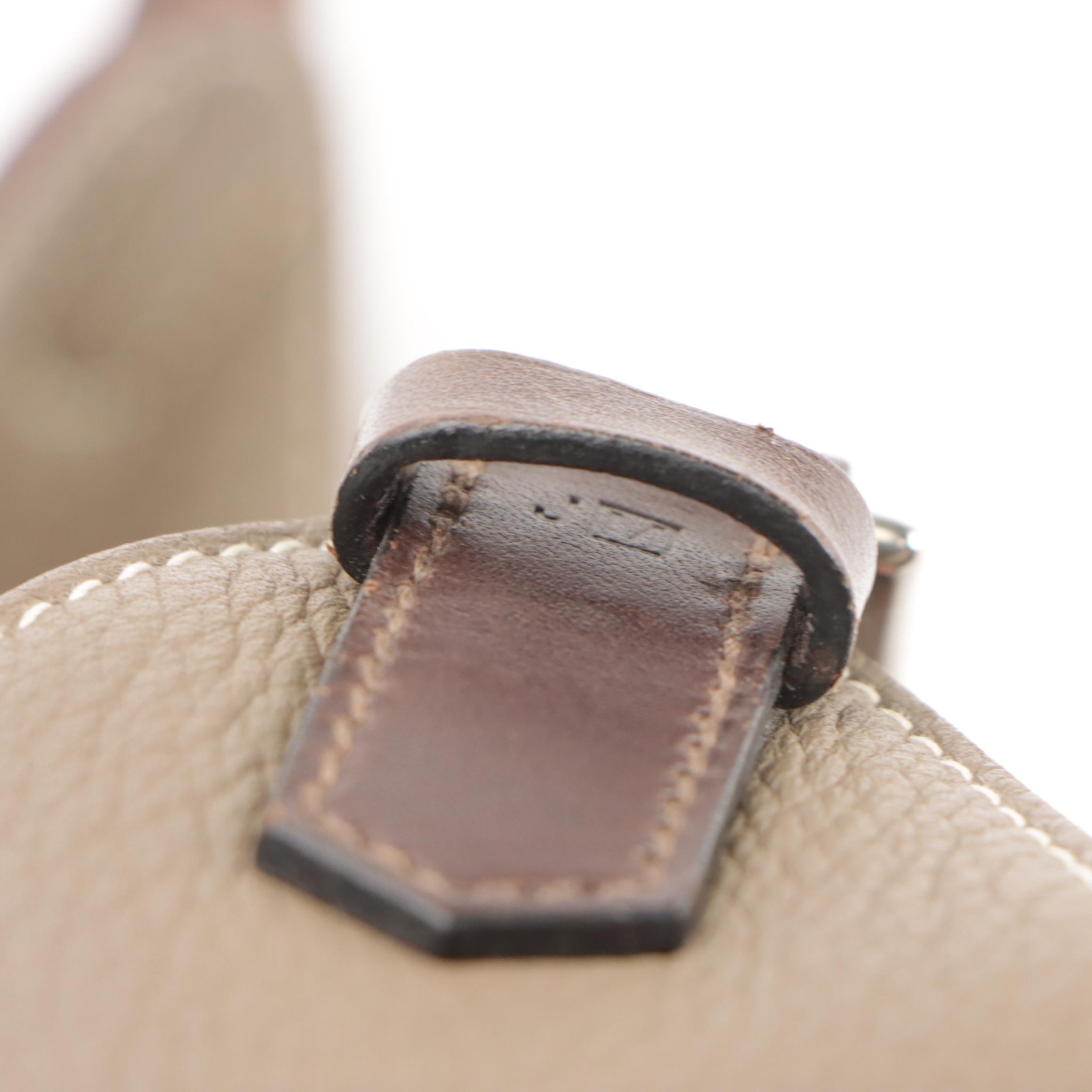 Hermès Marwari PM Shoulder Bag in Taupe Taurillon Clemence Leather