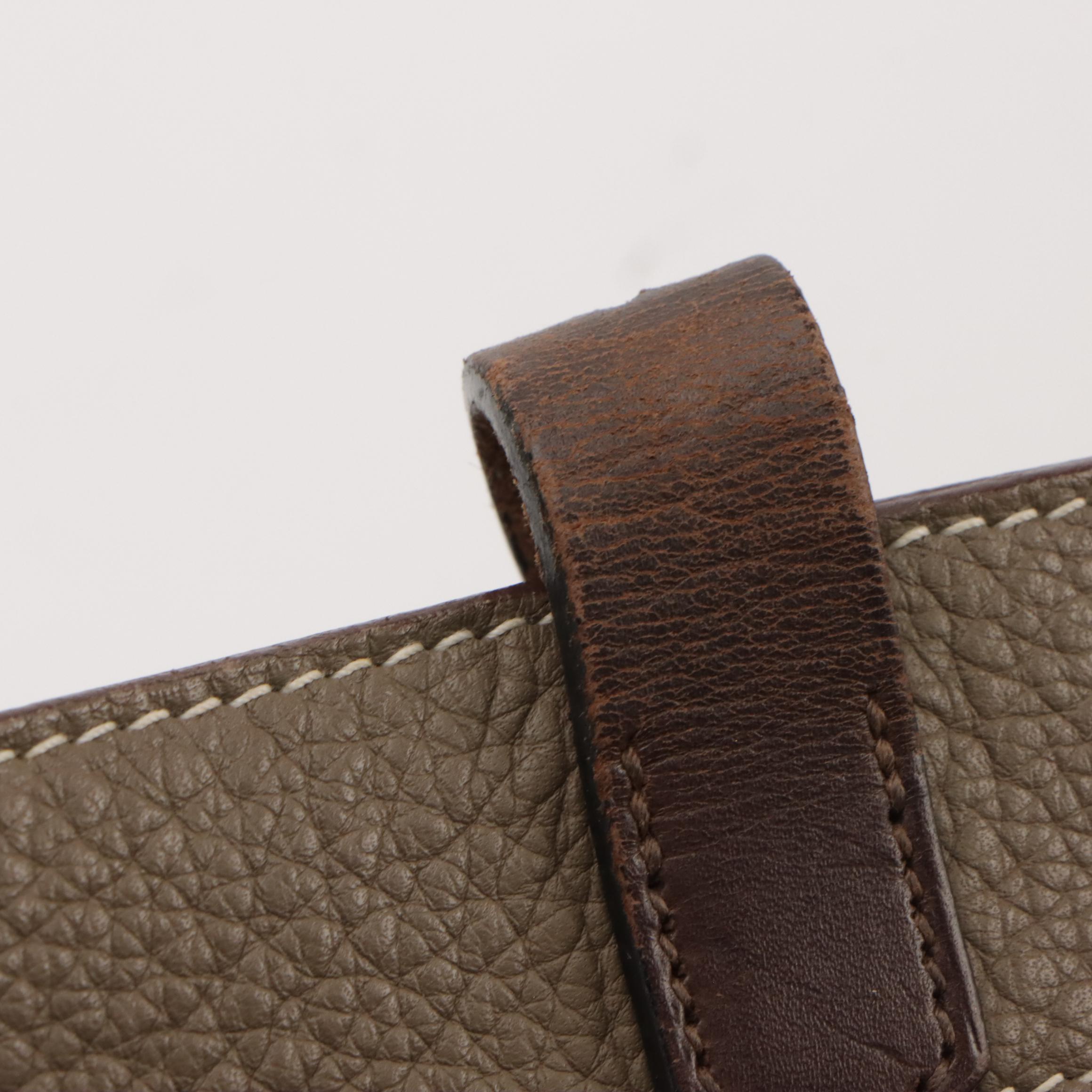 Hermès Marwari PM Shoulder Bag in Taupe Taurillon Clemence Leather