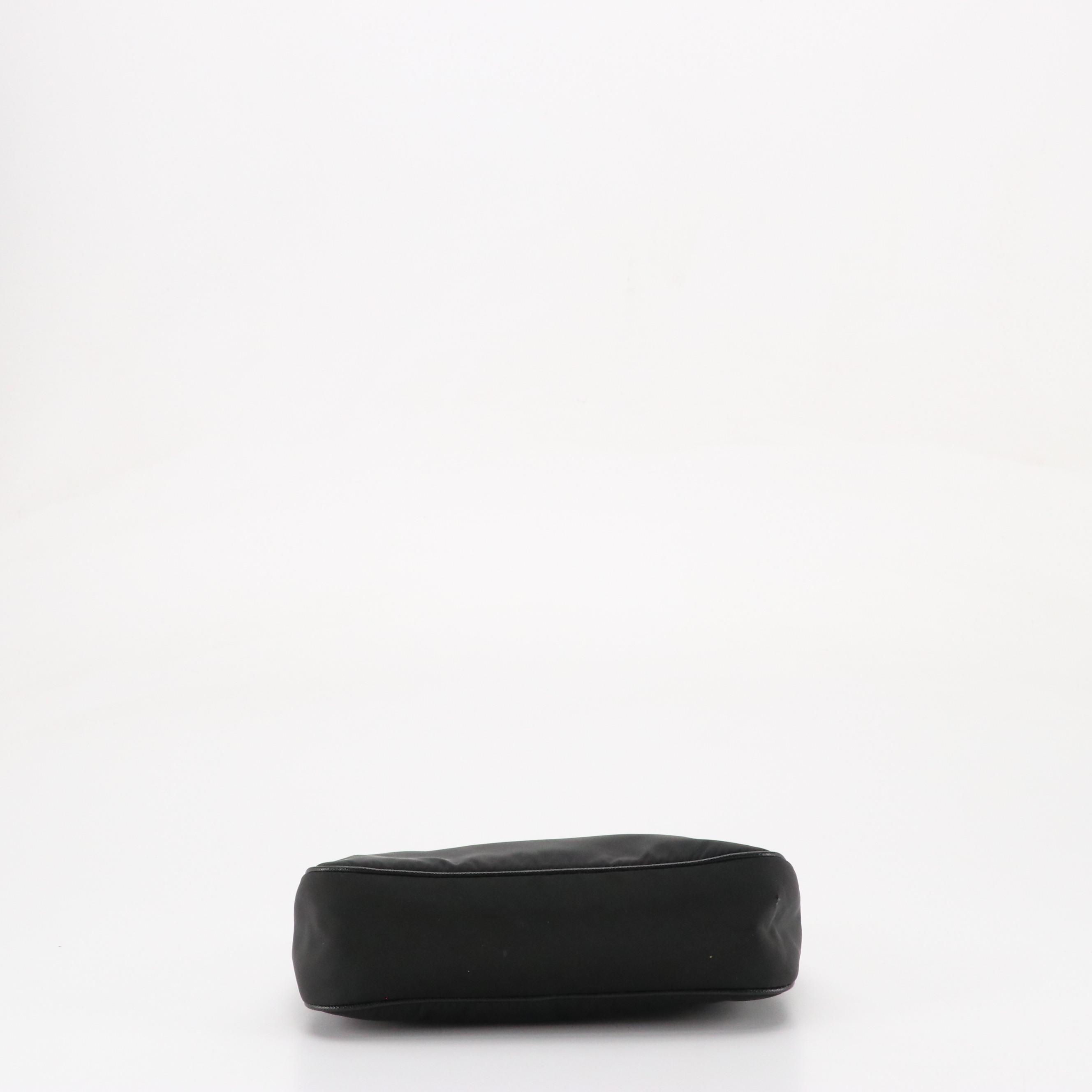 Prada Re-Edition 2005 Black Re-Nylon and Saffiano Leather Mini Bag