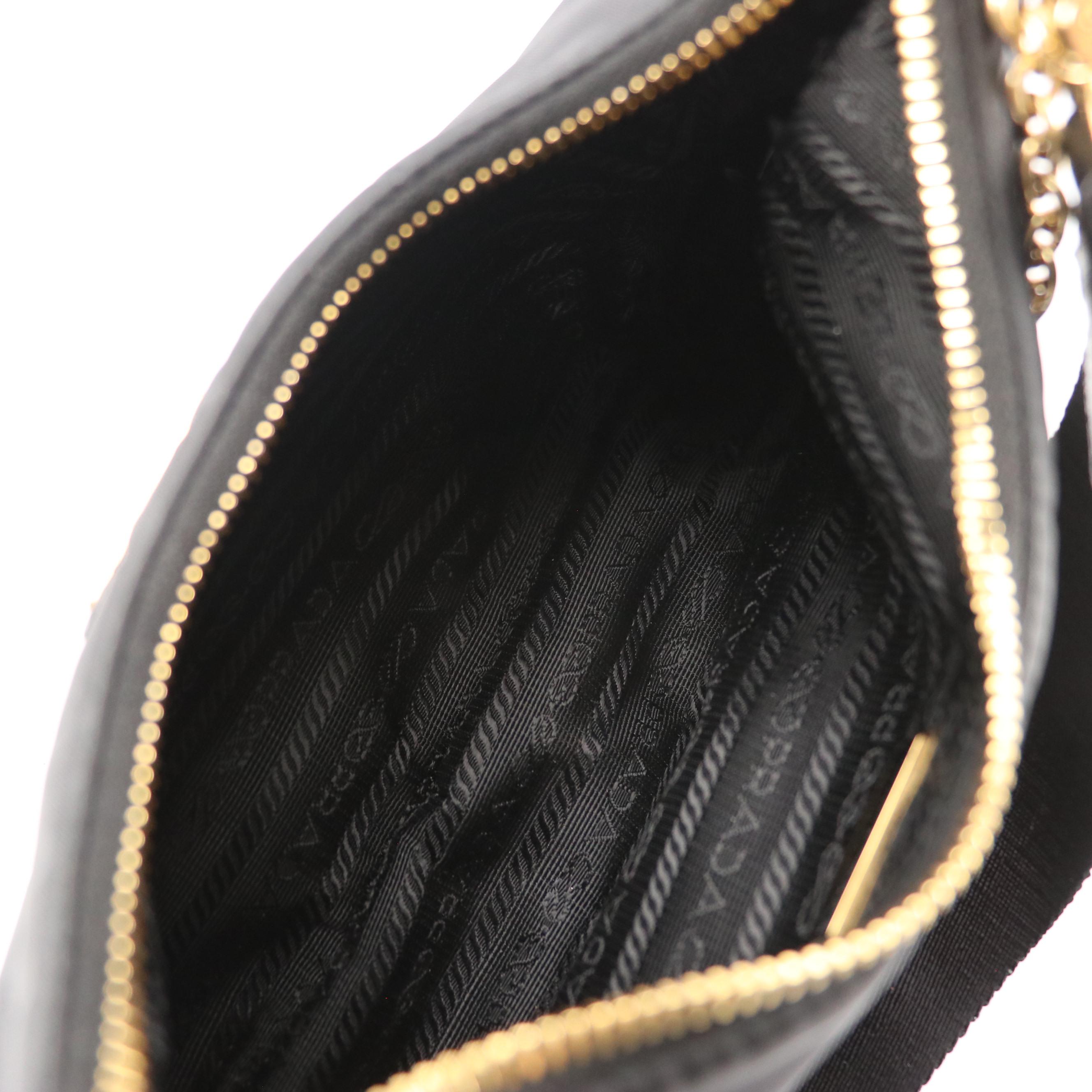 Prada Re-Edition 2005 Black Re-Nylon and Saffiano Leather Mini Bag