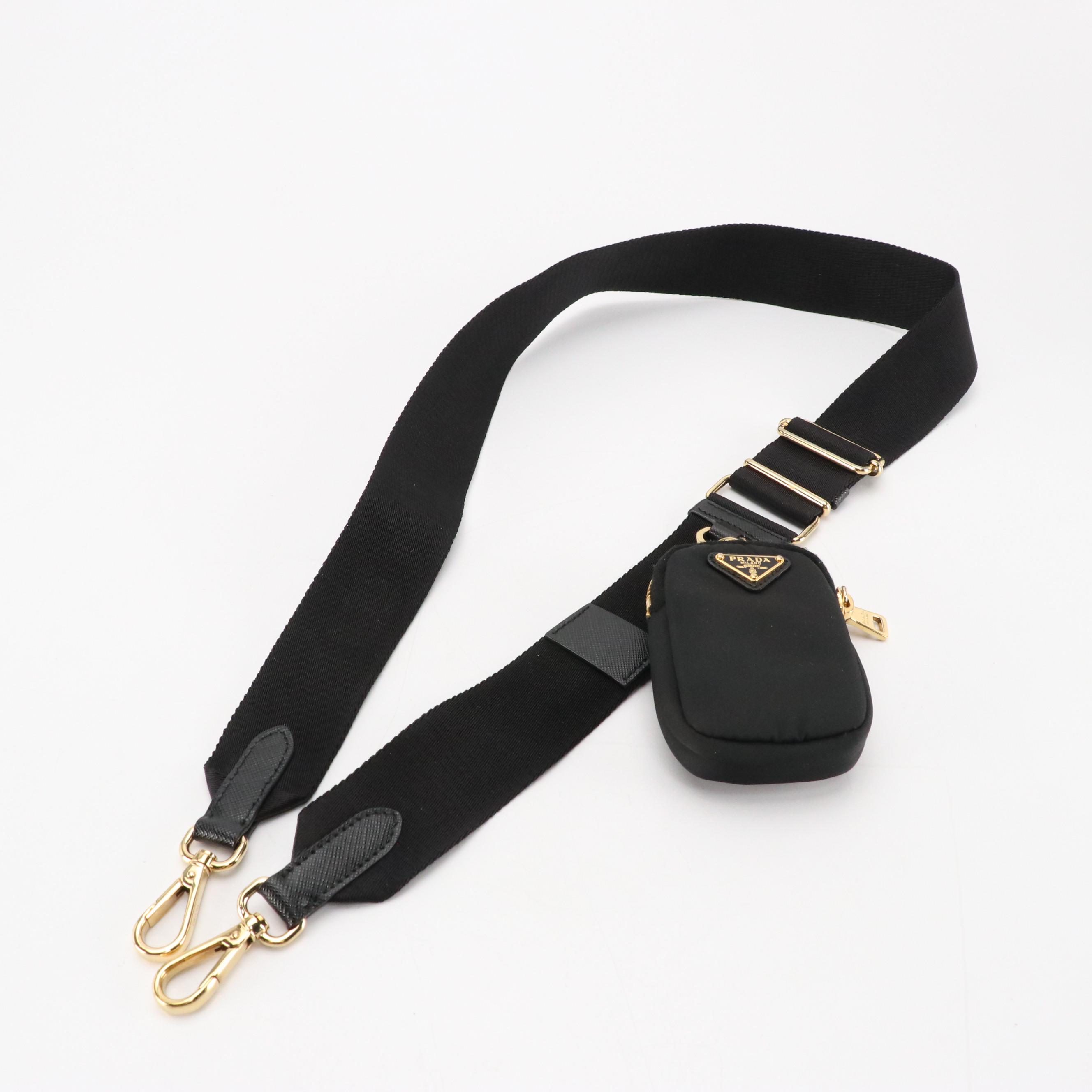 Prada Re-Edition 2005 Black Re-Nylon and Saffiano Leather Mini Bag