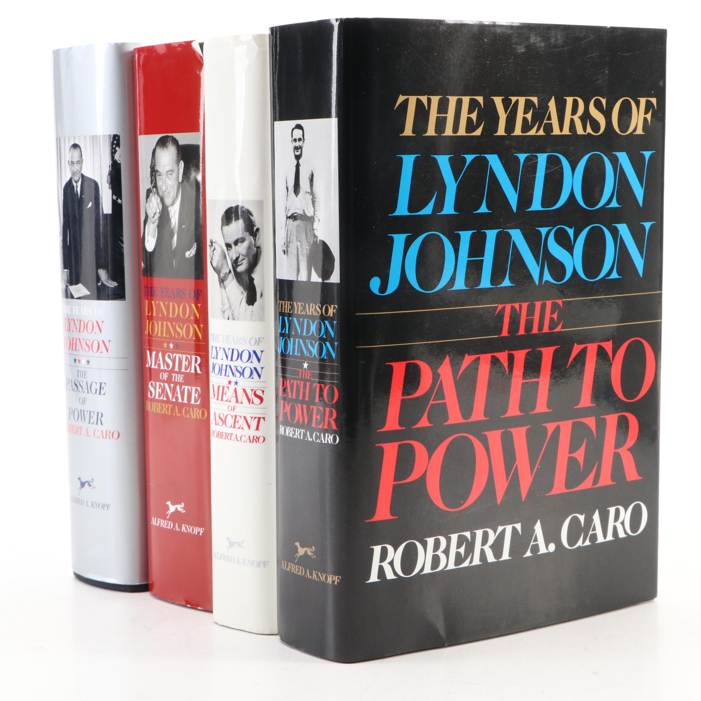 "The Years of Lyndon Johnson" Four-Volume Set by Robert A. Caro, 1990–2012