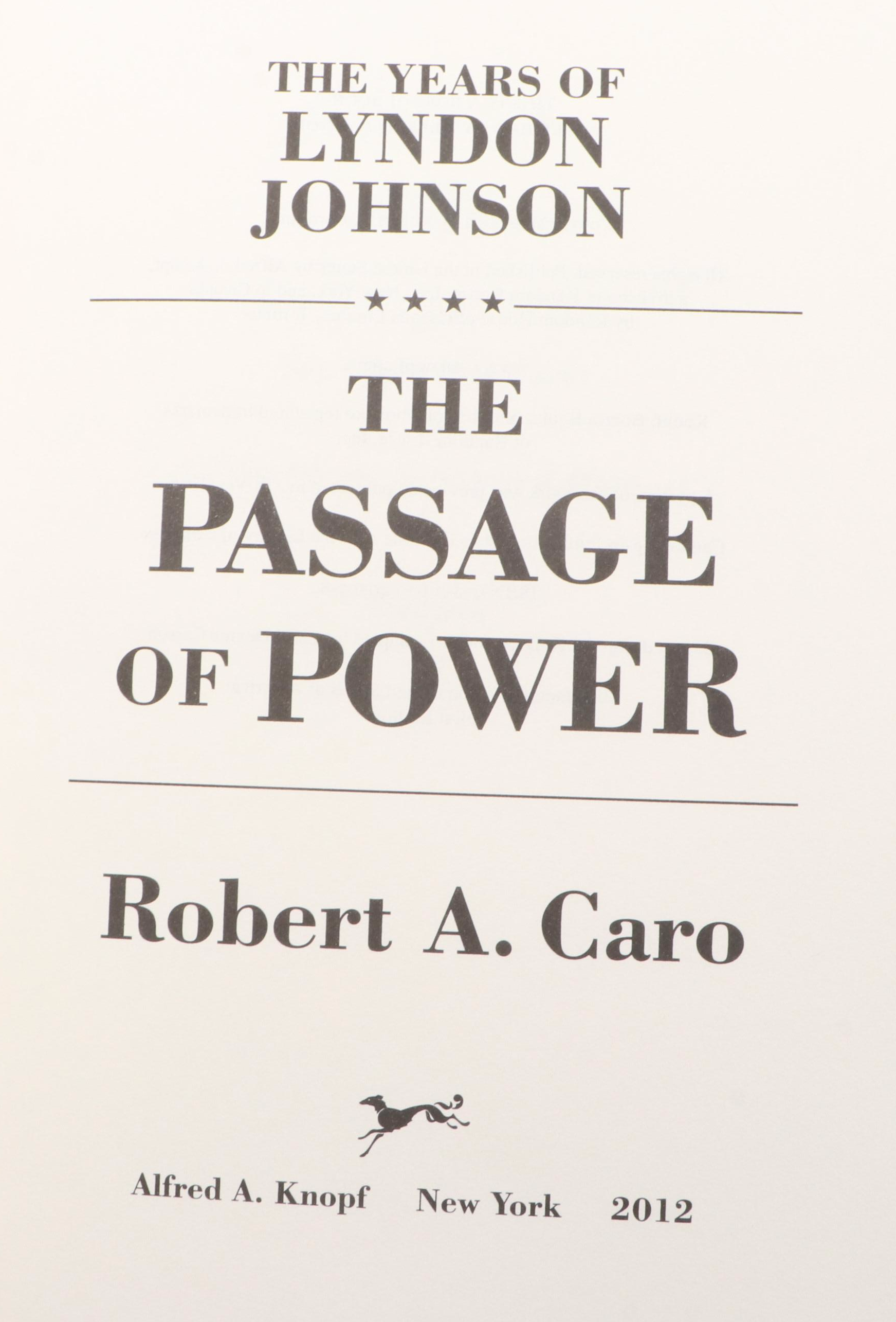 "The Years of Lyndon Johnson" Four-Volume Set by Robert A. Caro, 1990–2012