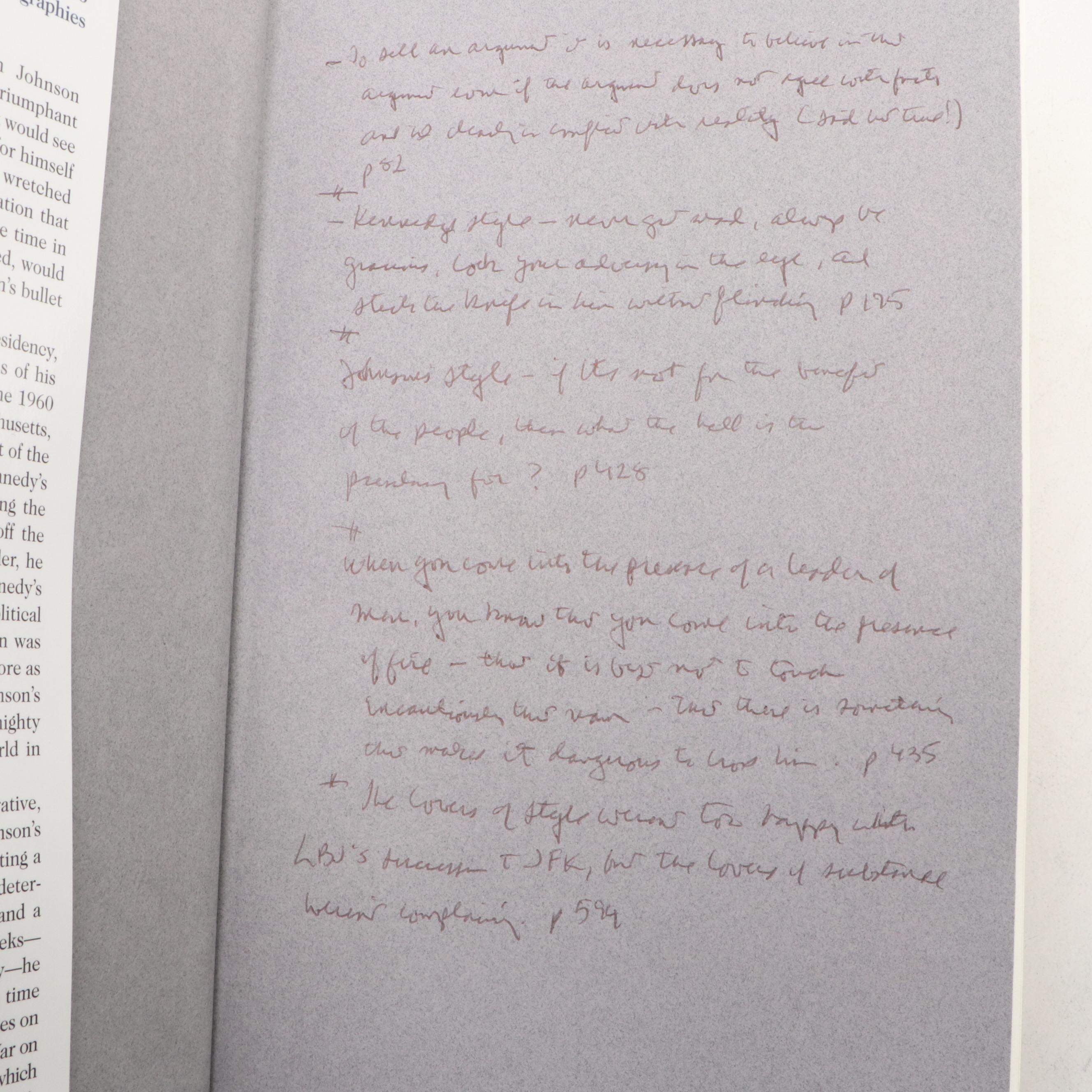 "The Years of Lyndon Johnson" Four-Volume Set by Robert A. Caro, 1990–2012