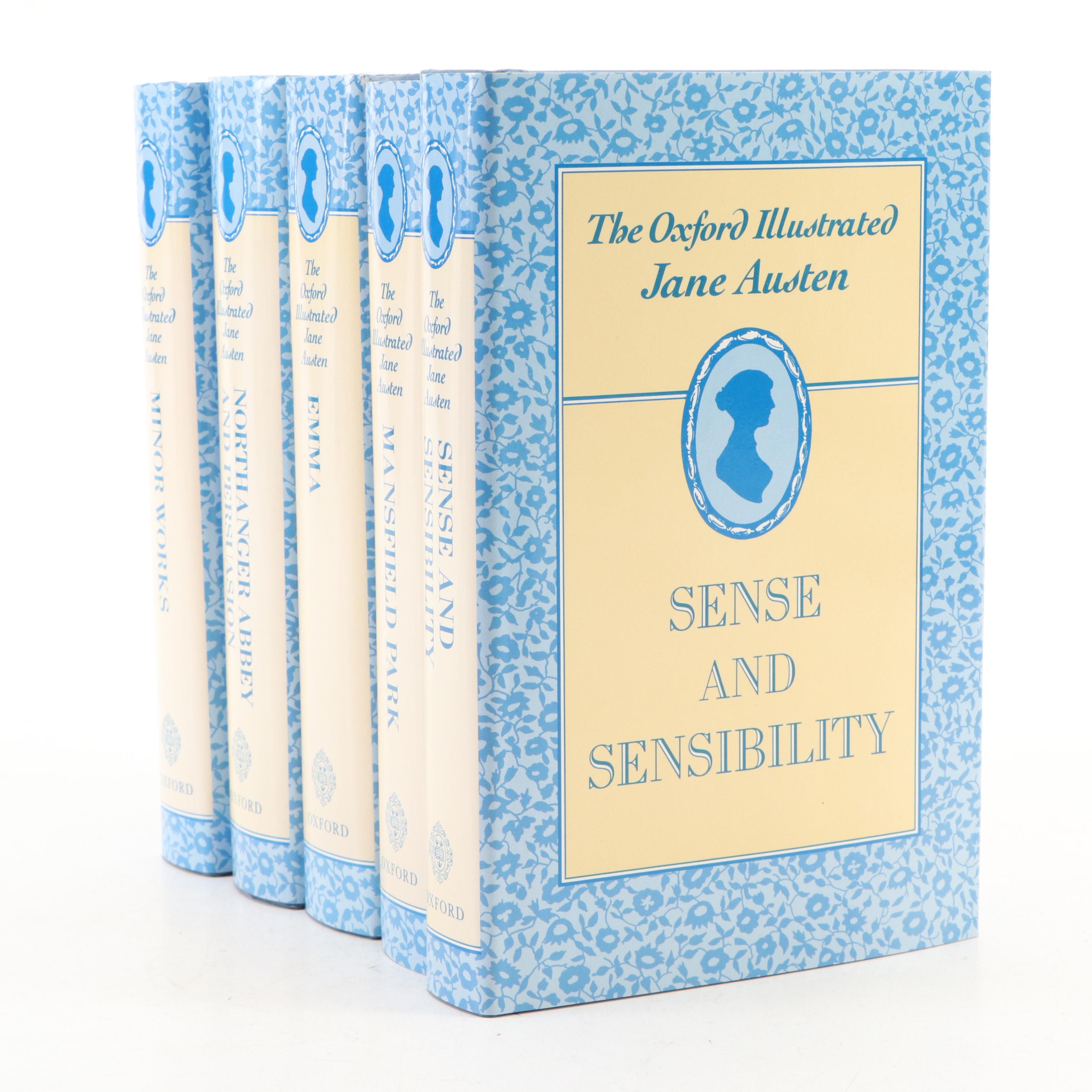 "The Oxford Illustrated Jane Austen" Five-Volume Set, 1988