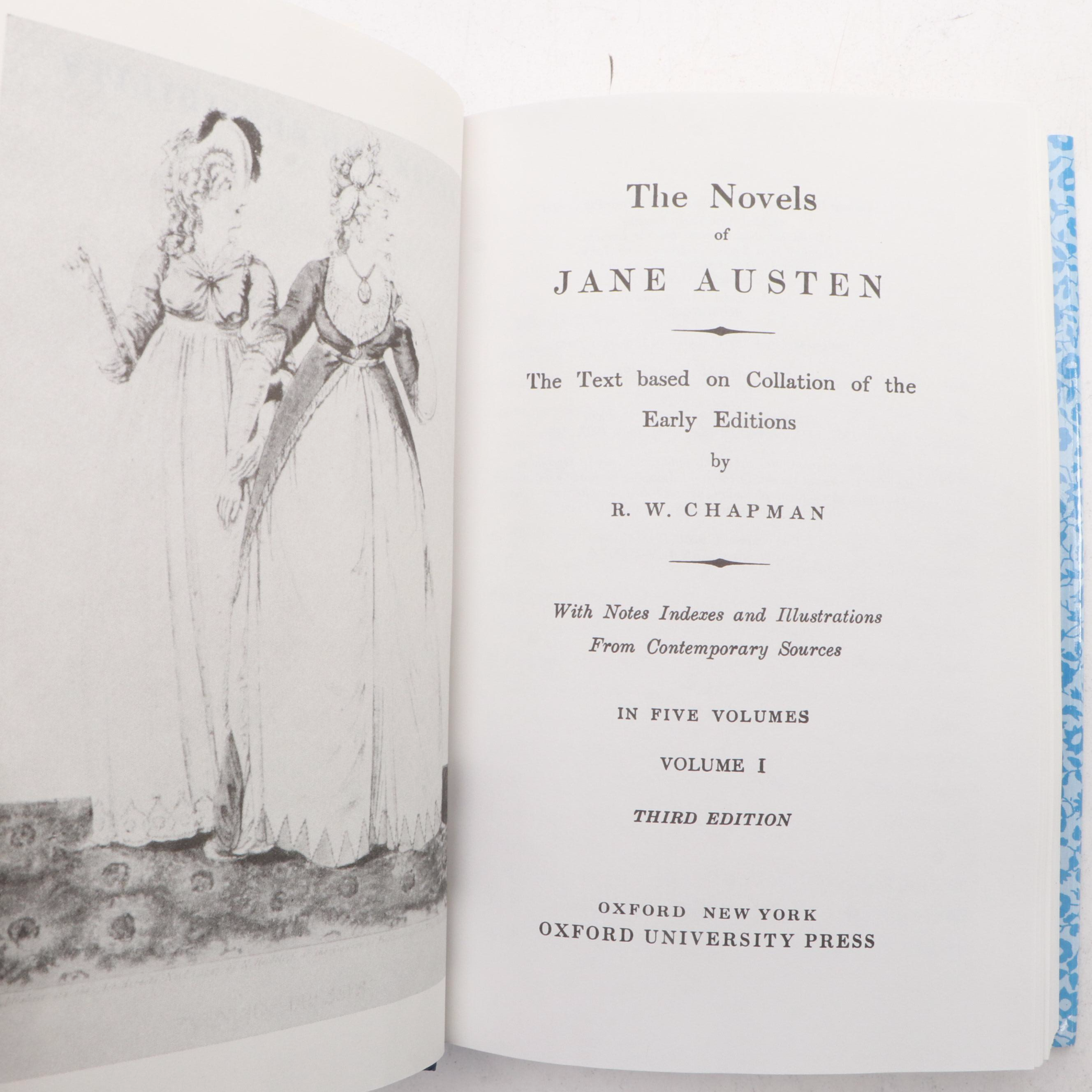 "The Oxford Illustrated Jane Austen" Five-Volume Set, 1988