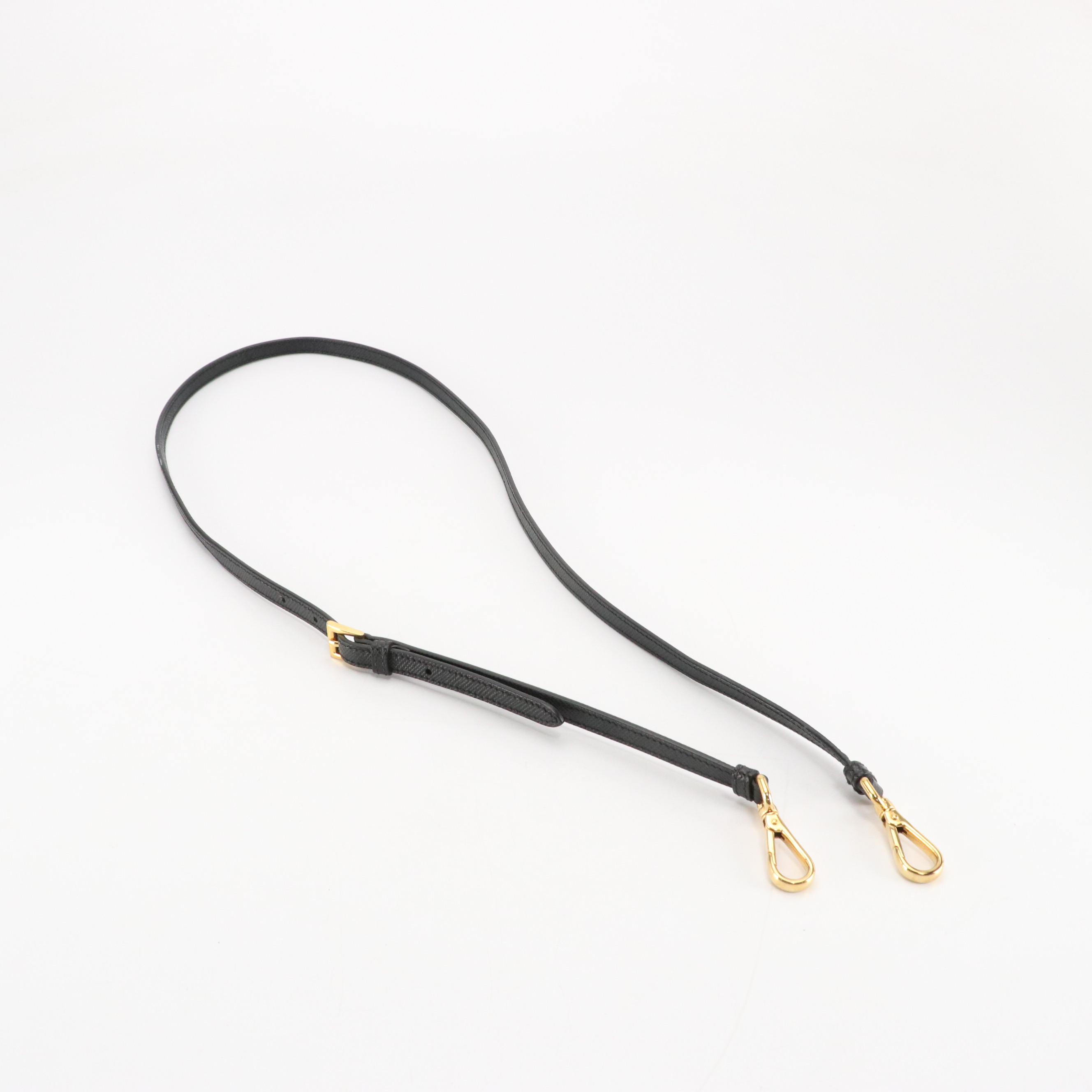 Prada Medium Double Bag in Black Saffiano and Fiery Red Nappa Leather