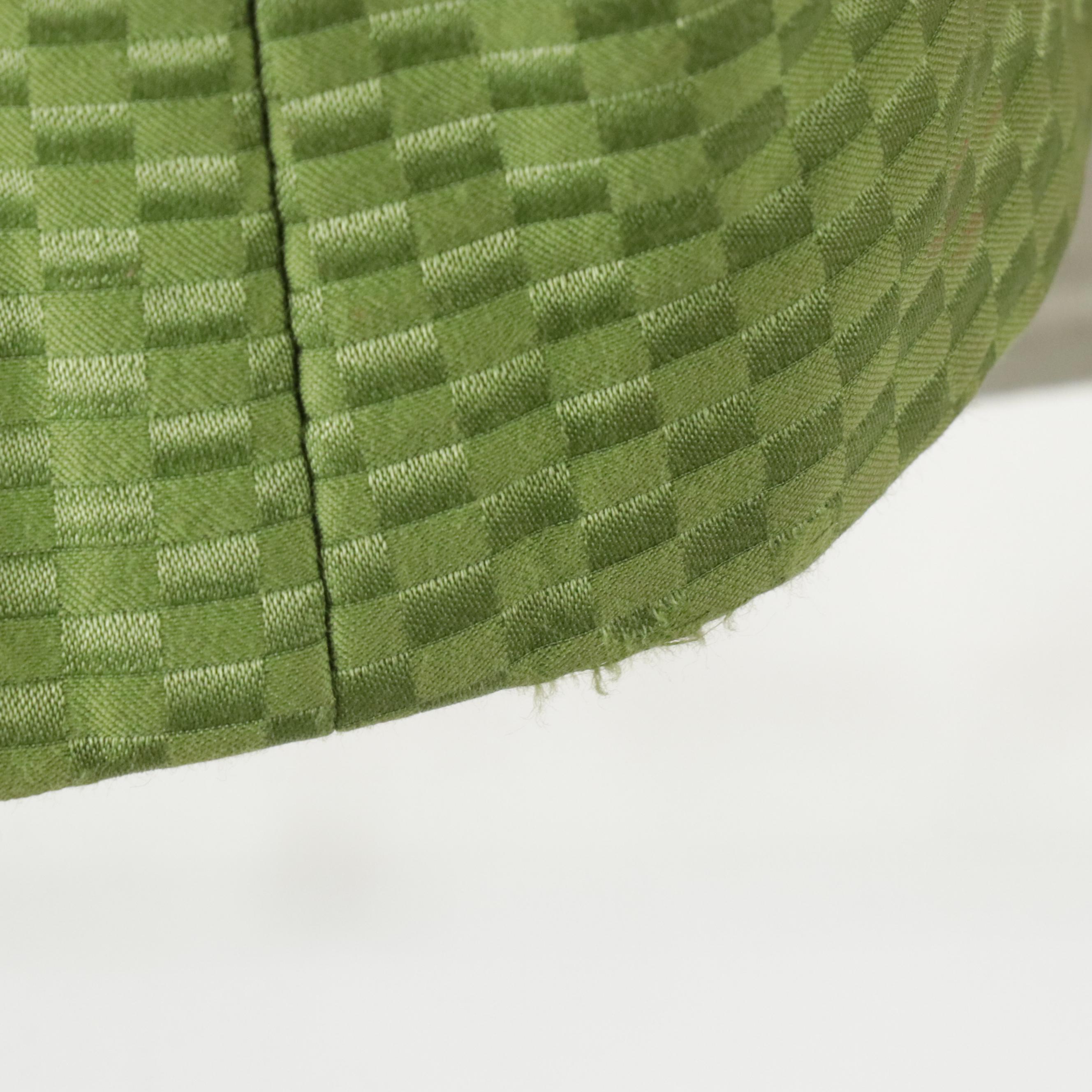 Armani Collezioni Blazers in Blue Cotton Tweed and Green Silk Jacquard Blend