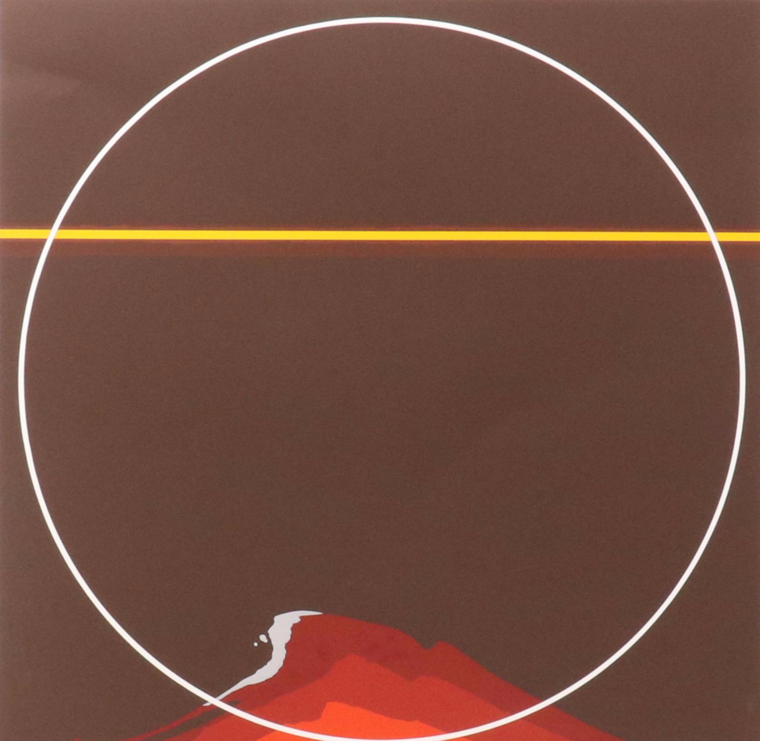 Thomas W. Benton Serigraph "Red Mountain," 1981