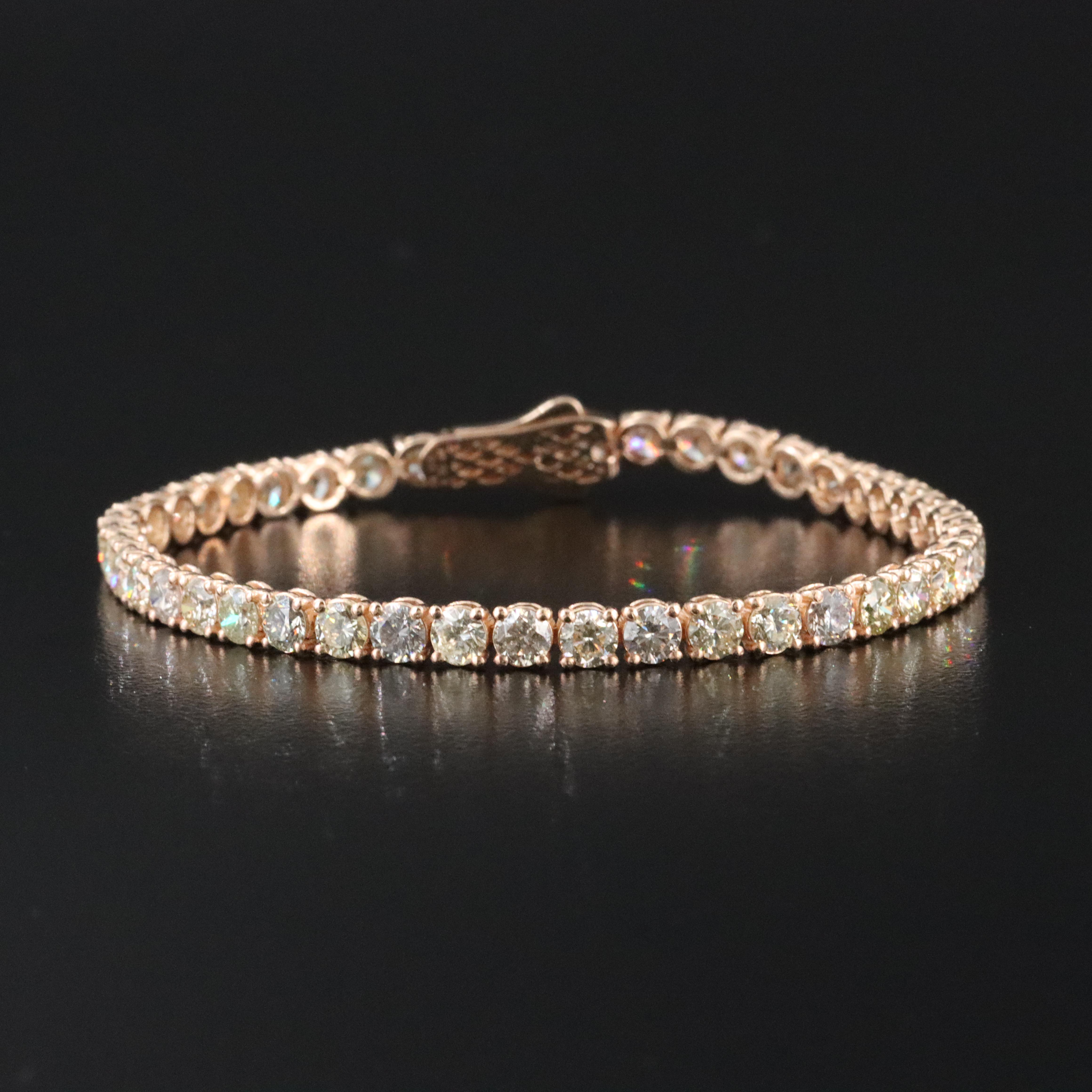 14K 8.66 CTW Diamond Bracelet with IGI Jewelry Report