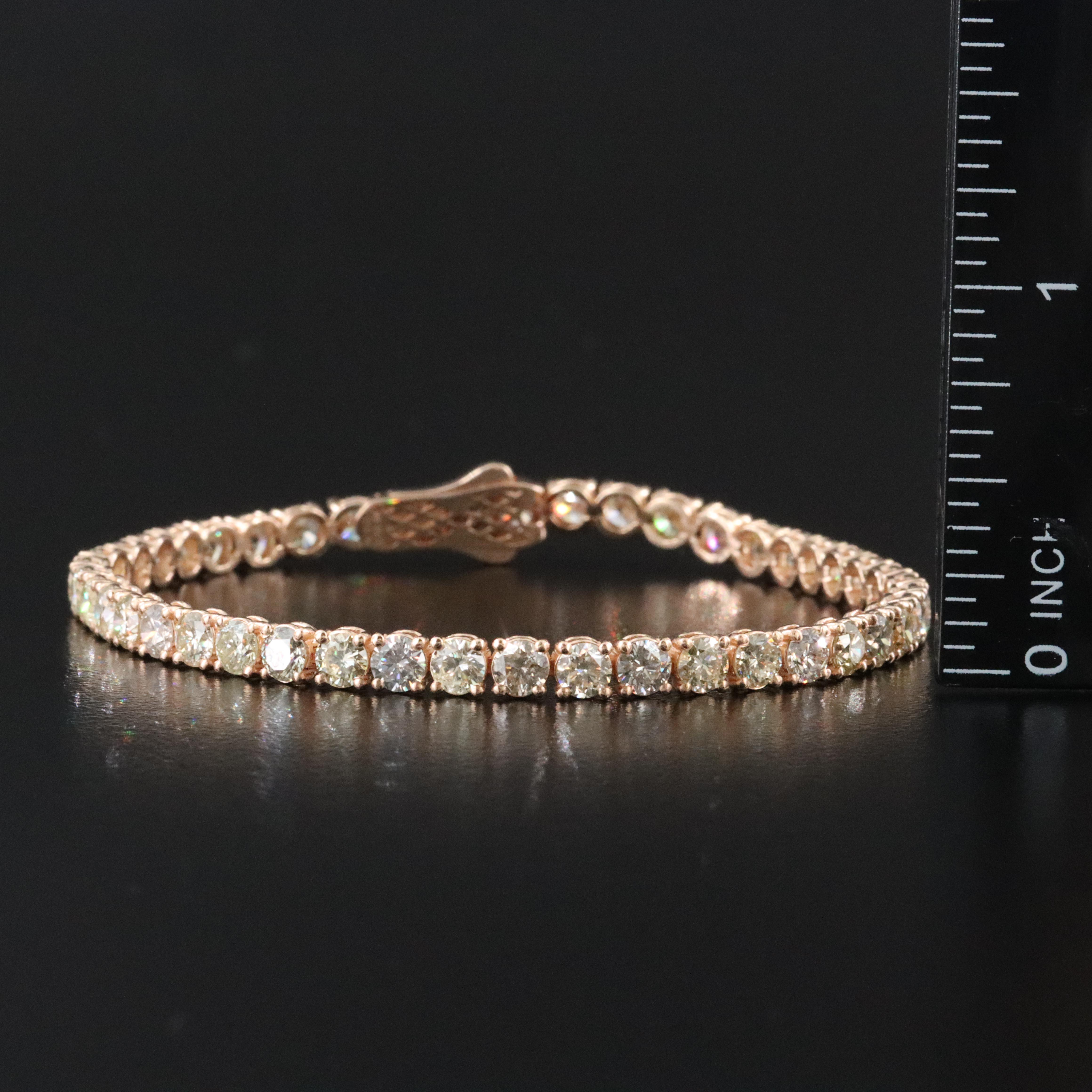 14K 8.66 CTW Diamond Bracelet with IGI Jewelry Report