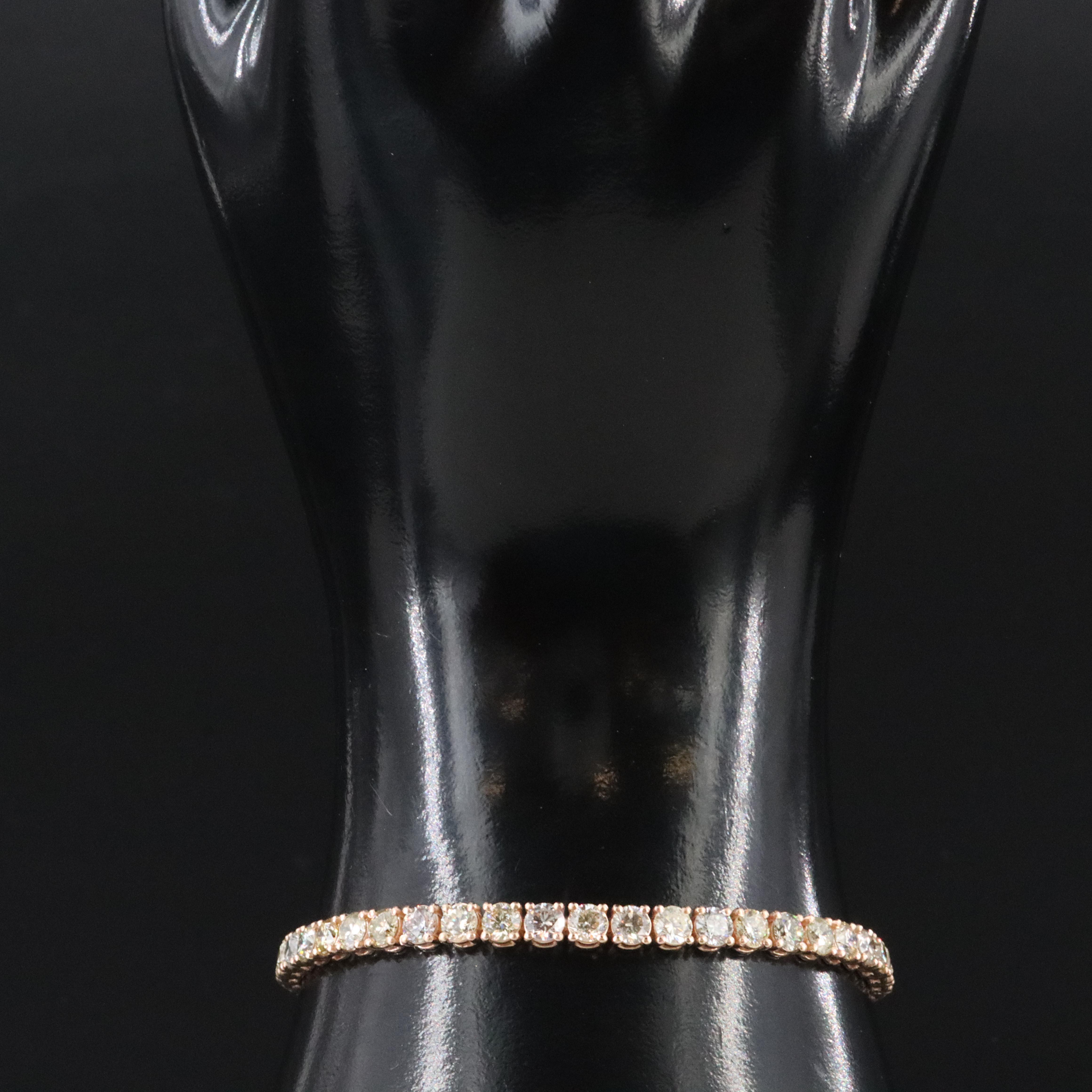 14K 8.66 CTW Diamond Bracelet with IGI Jewelry Report