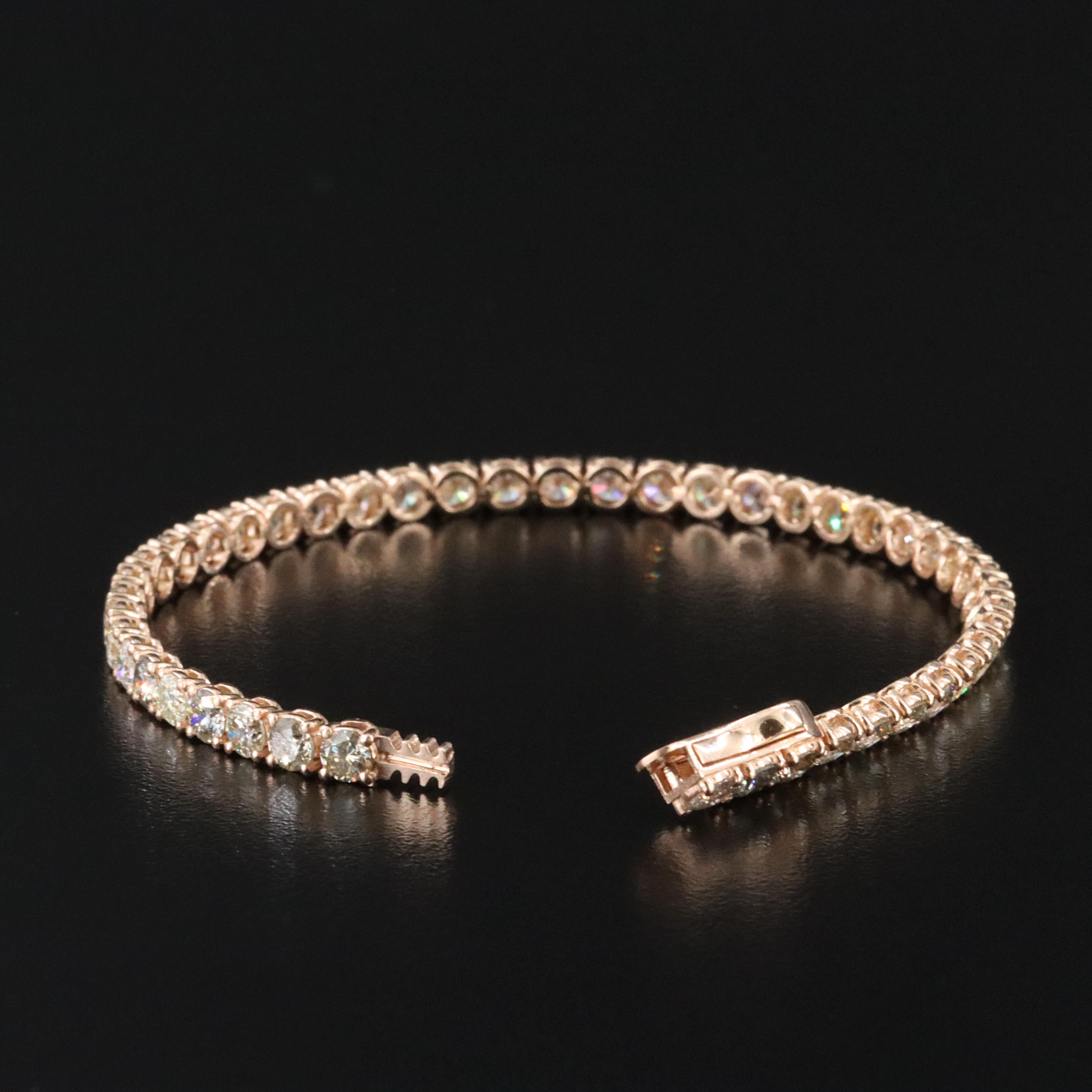 14K 8.66 CTW Diamond Bracelet with IGI Jewelry Report