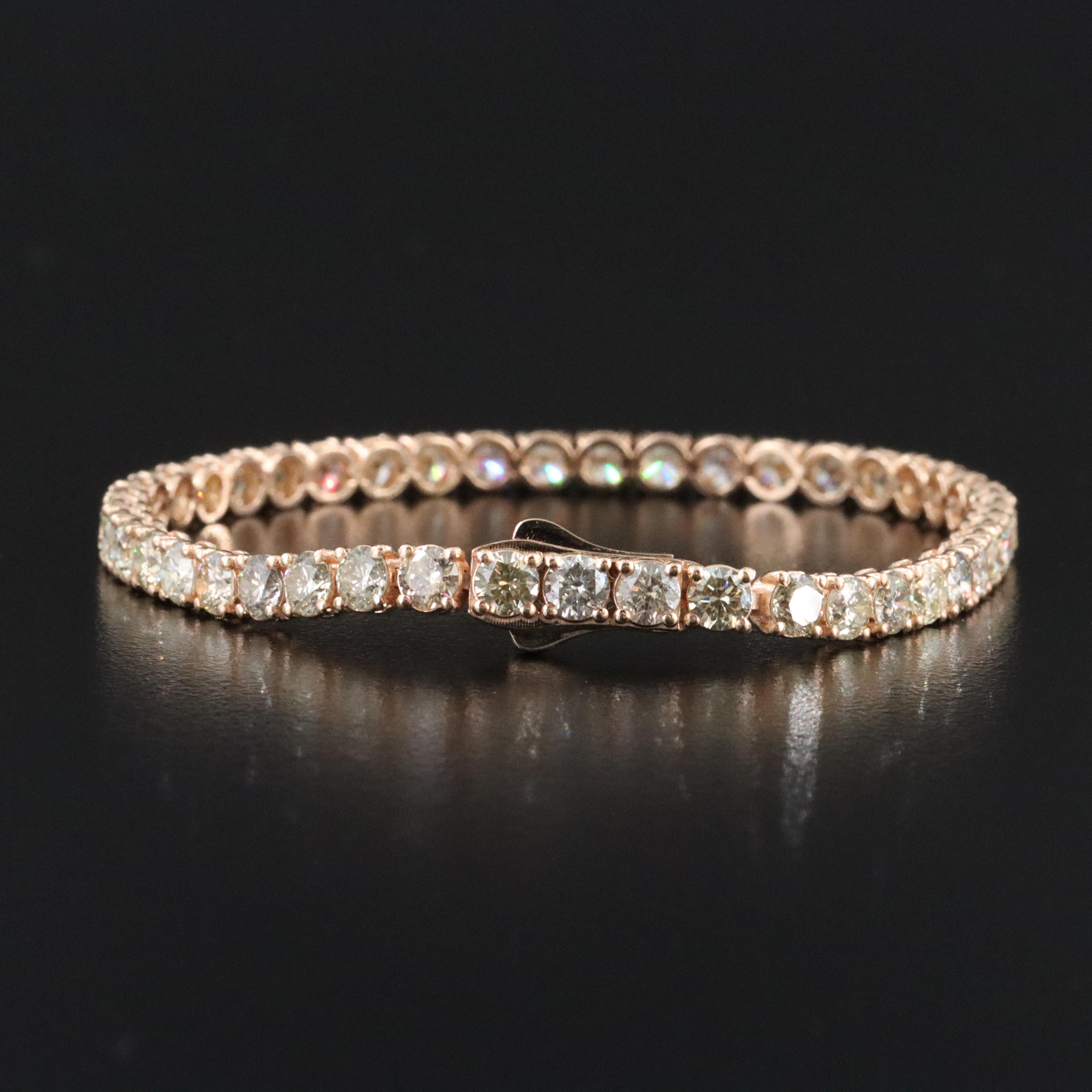 14K 8.66 CTW Diamond Bracelet with IGI Jewelry Report