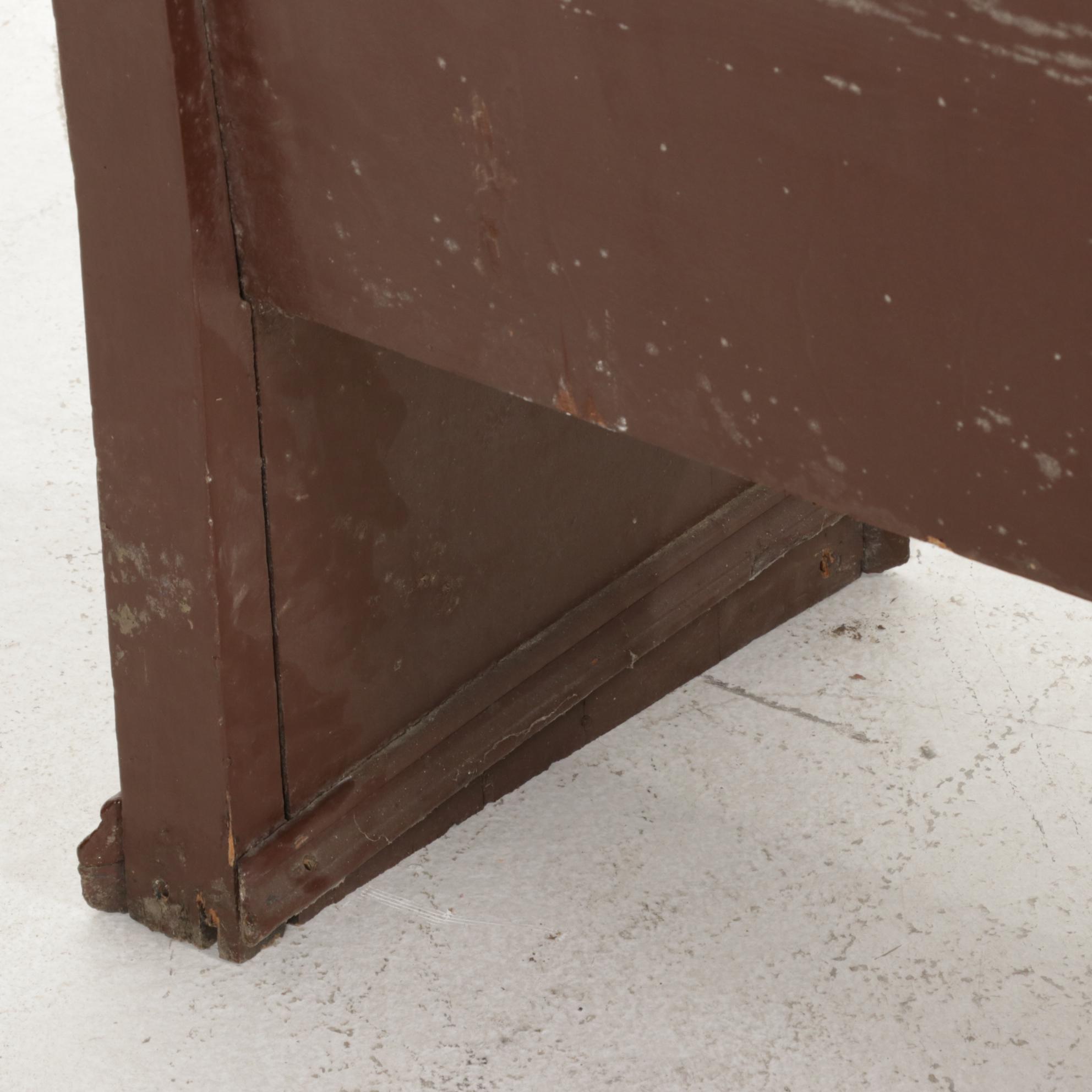 Painted Wood Church Pew, Mid to Late 20th Century