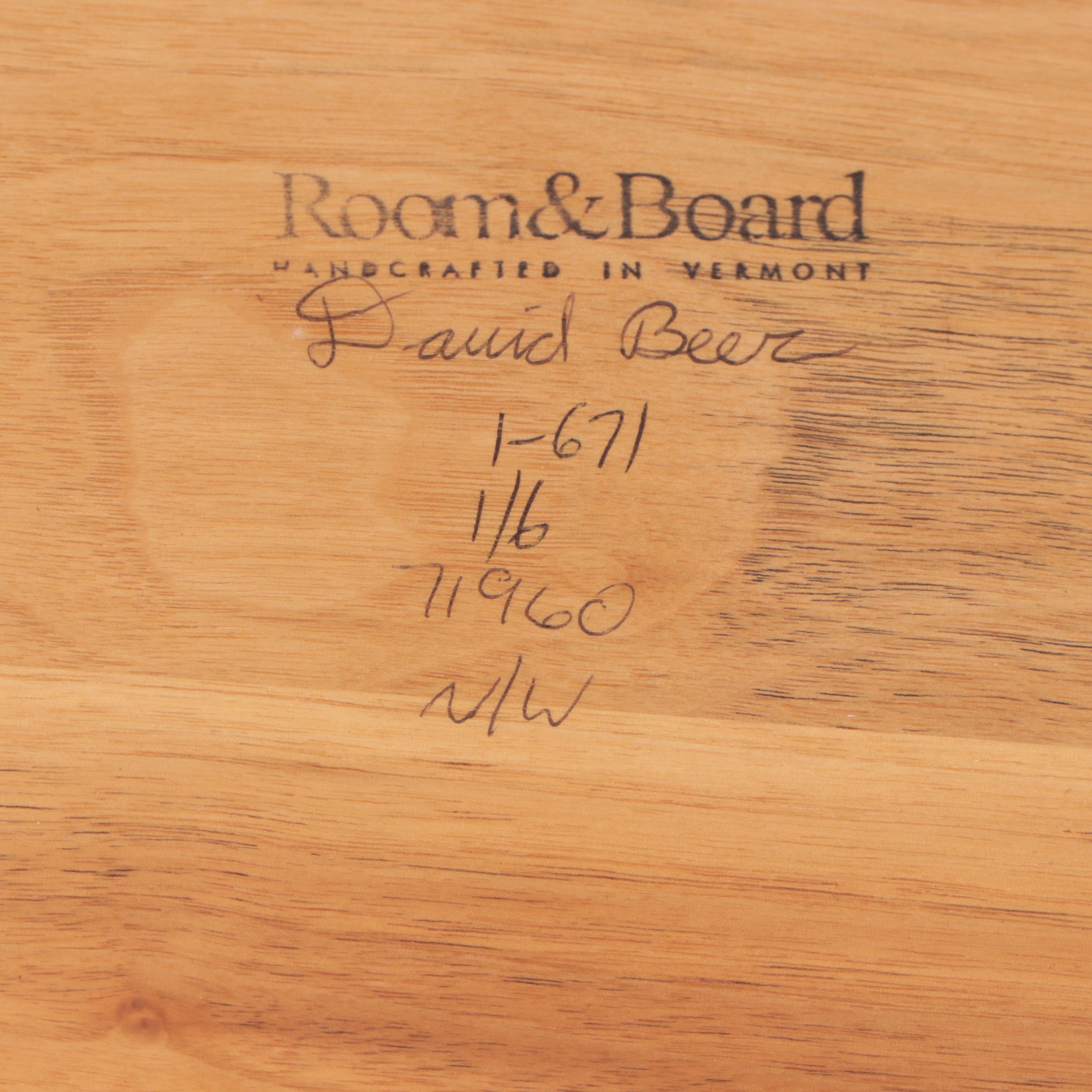 Contemporary Metal and Pine Table