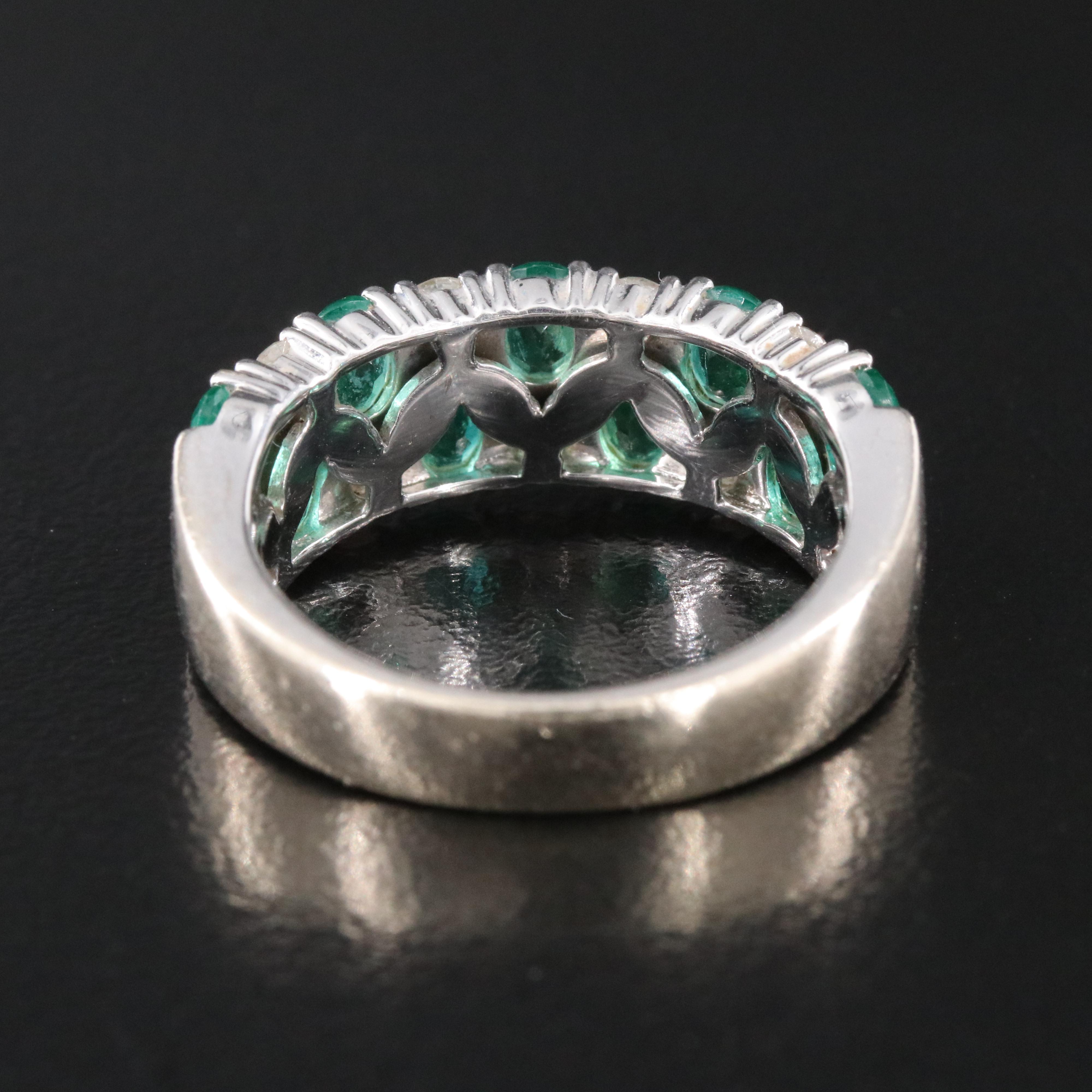 14K Emerald and Diamond Ring