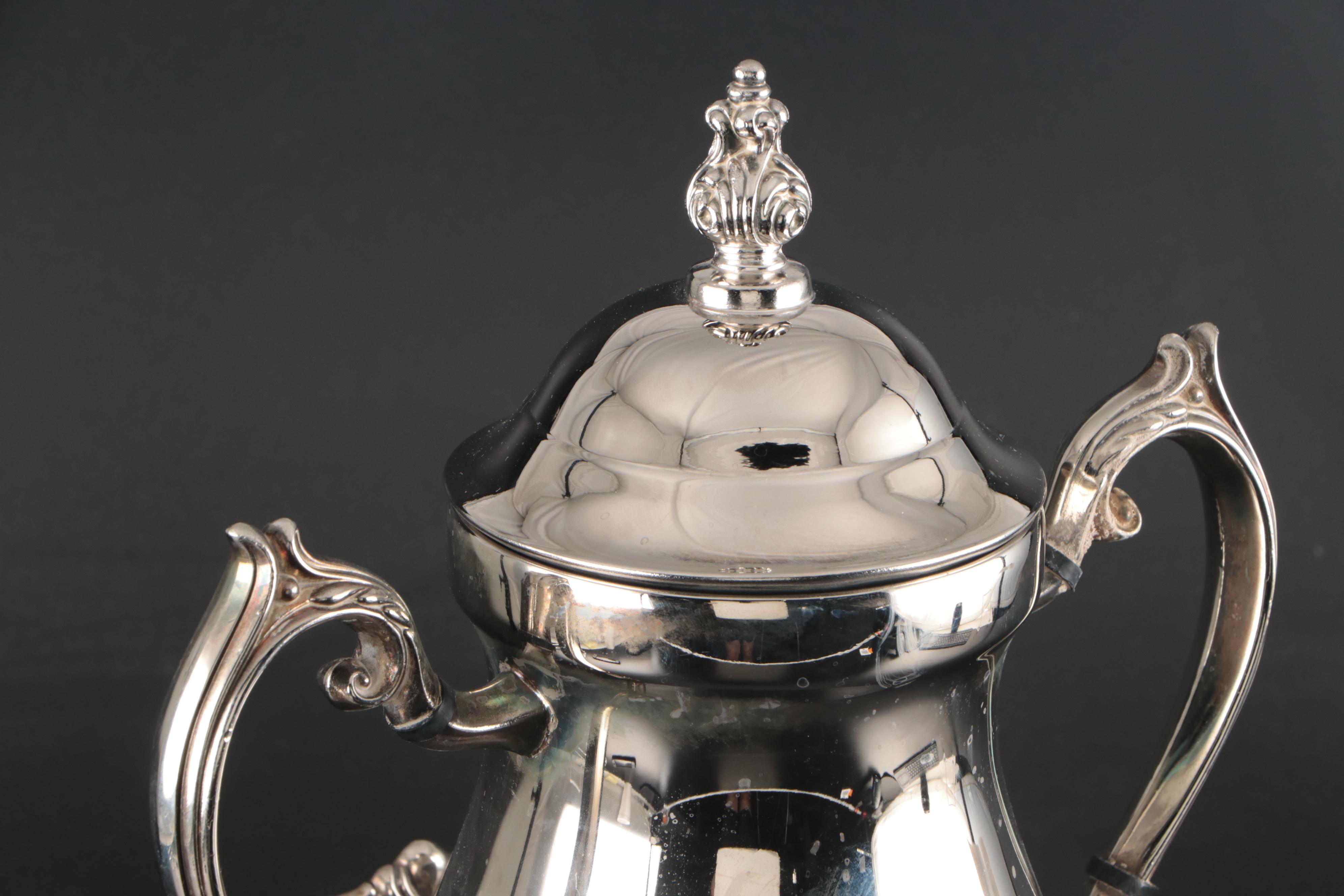 Victorian Style Silver Plate Coffee Urn