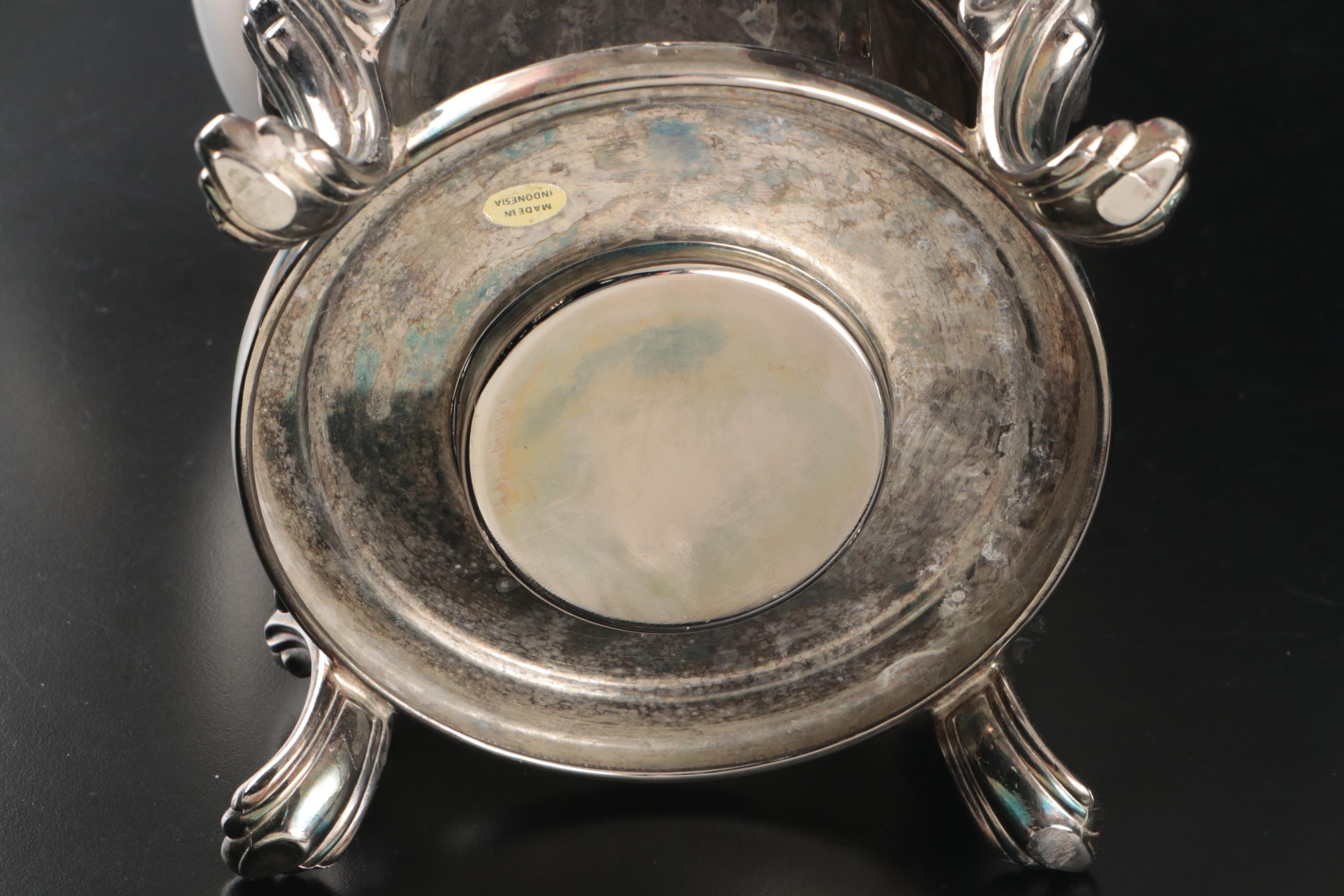 Victorian Style Silver Plate Coffee Urn