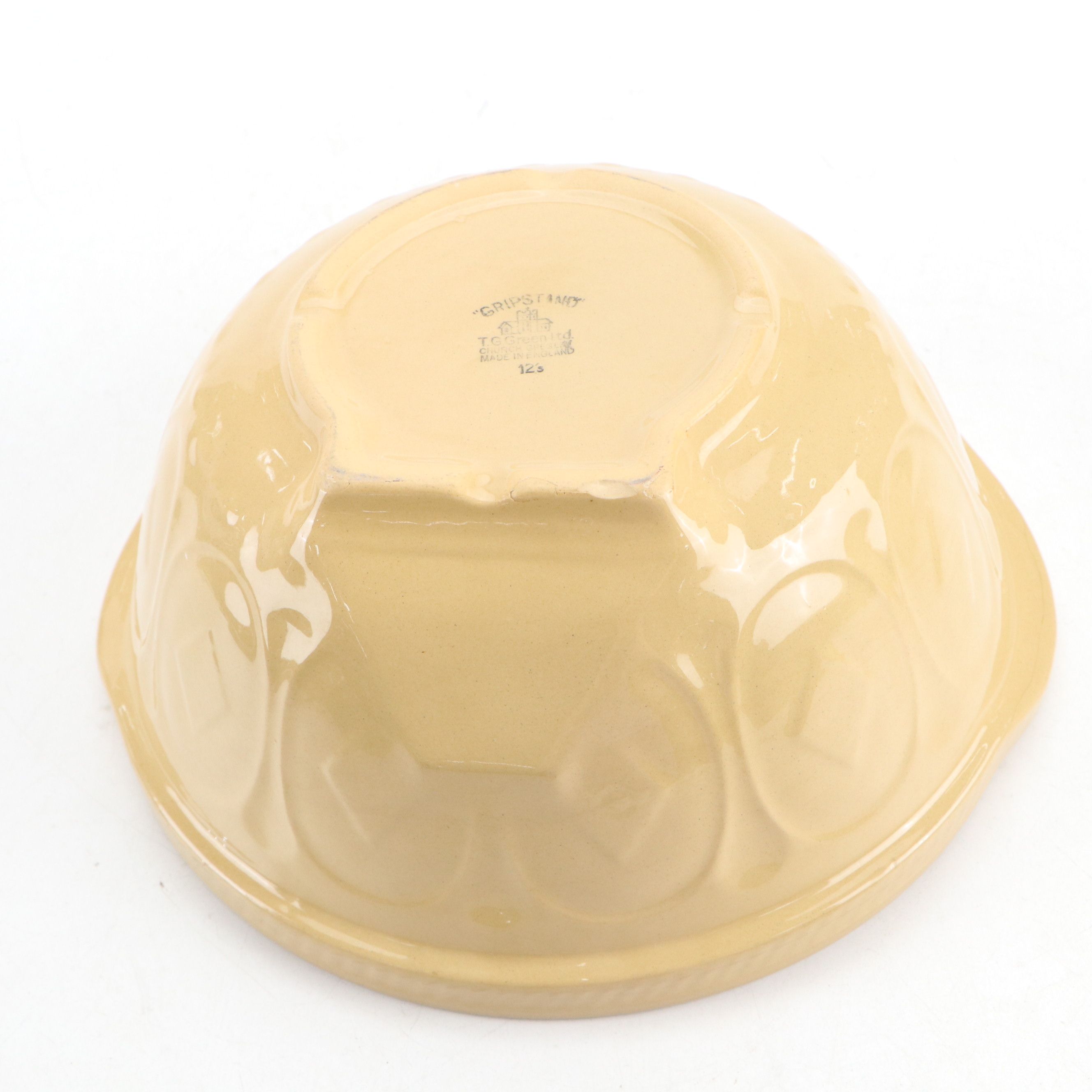 T.G. Green Gripstand Art Deco Style Earthenware Mixing Bowls, 20th Century