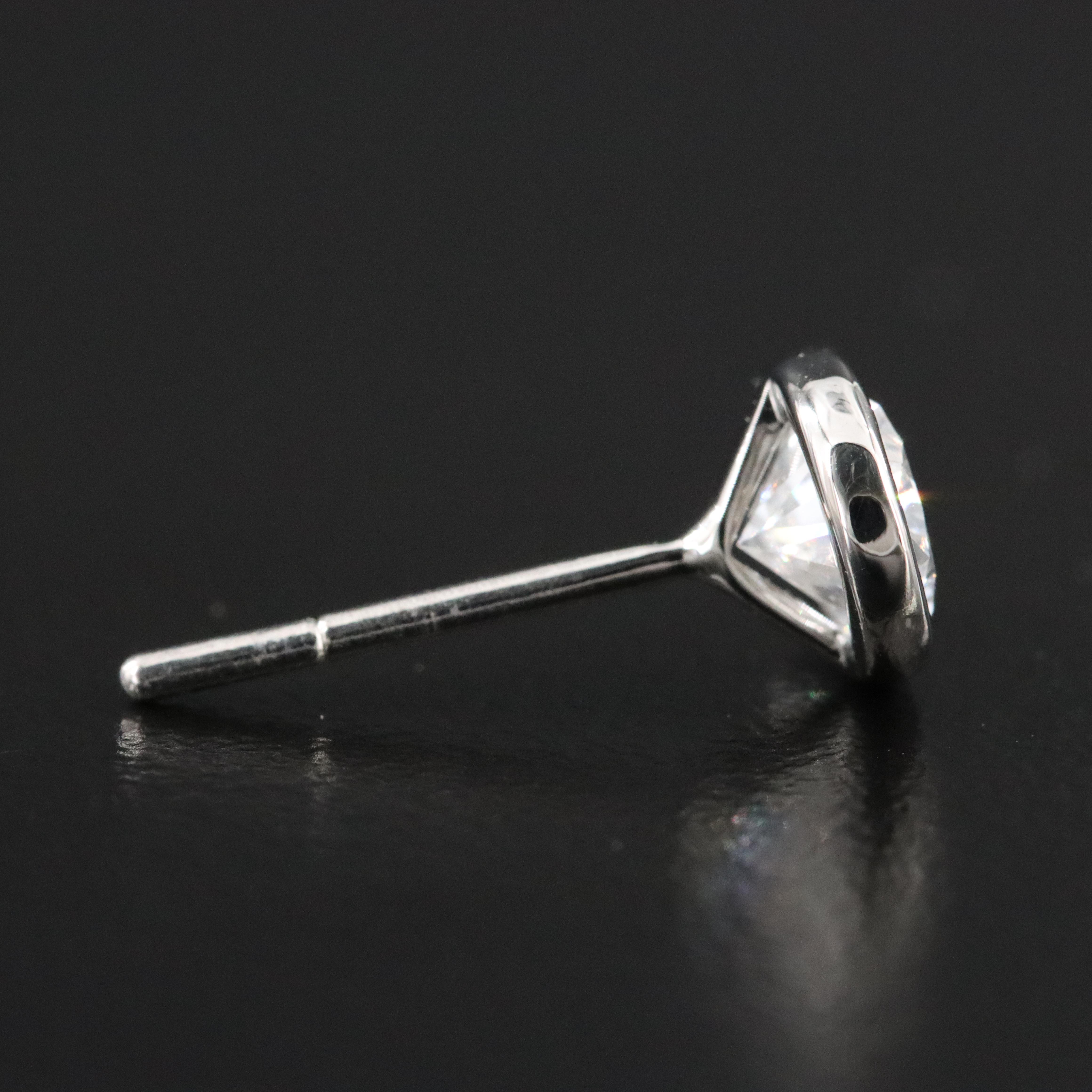 Platinum 2.03 CTW Lab Grown Diamond Stud Earrings with IGI Report