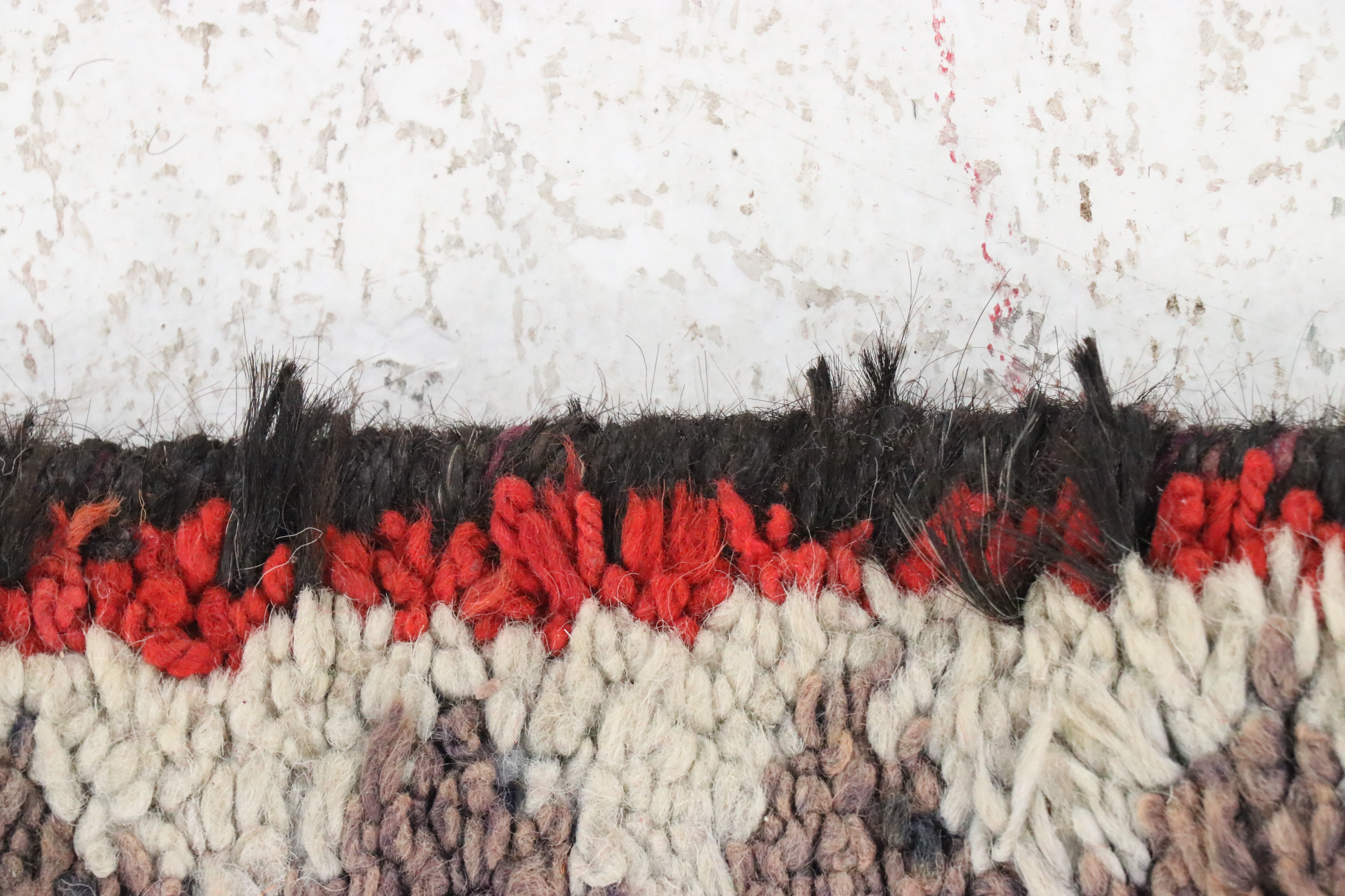 3'2 x 10'5 Hand-Knotted Moroccan Berber Long Rug