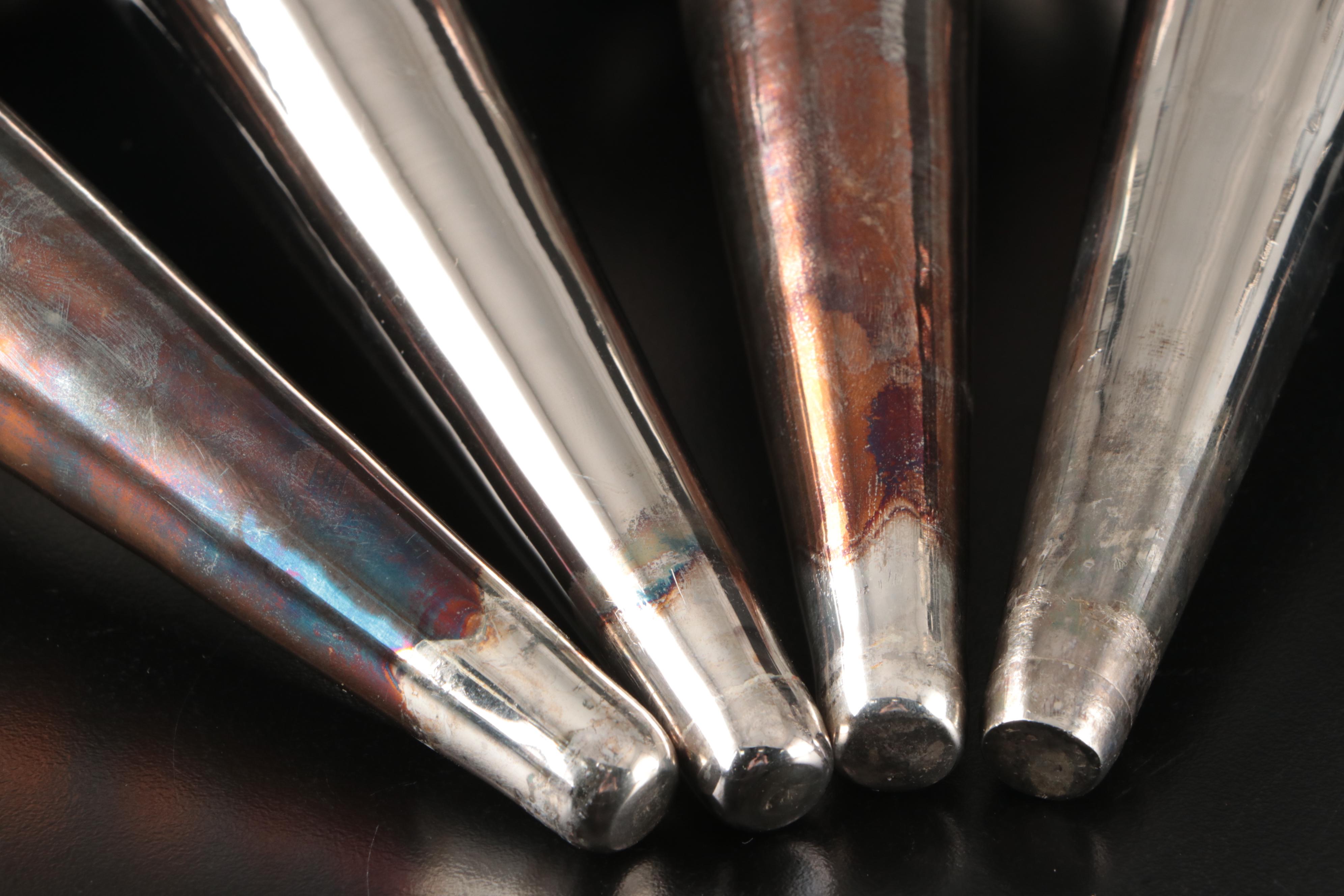 Art Nouveau Silver Plate and Metal Epergne Flower Vase, Early 20th Century