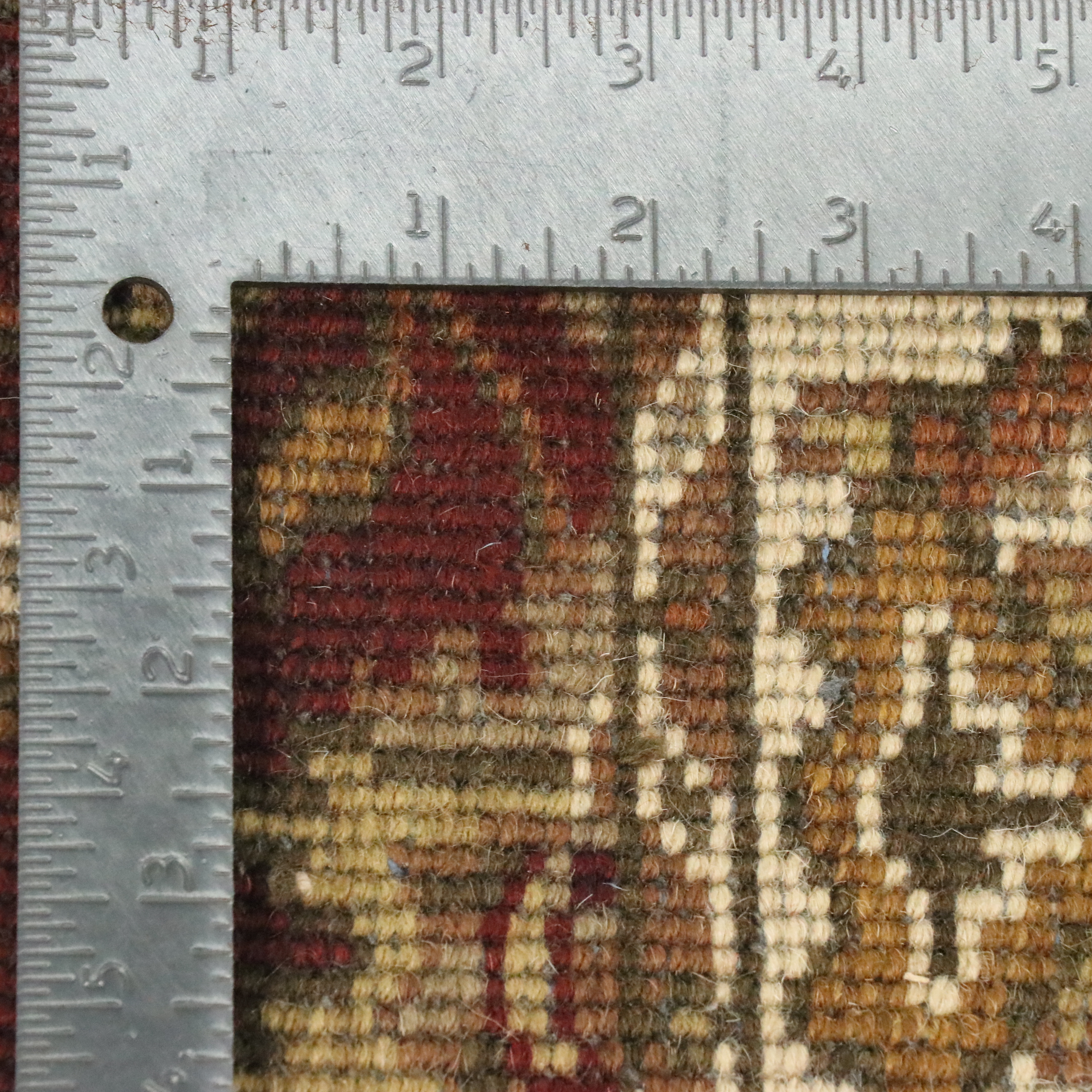 2'11 x 5'3 Hand-Knotted Indian Agra Accent Rug