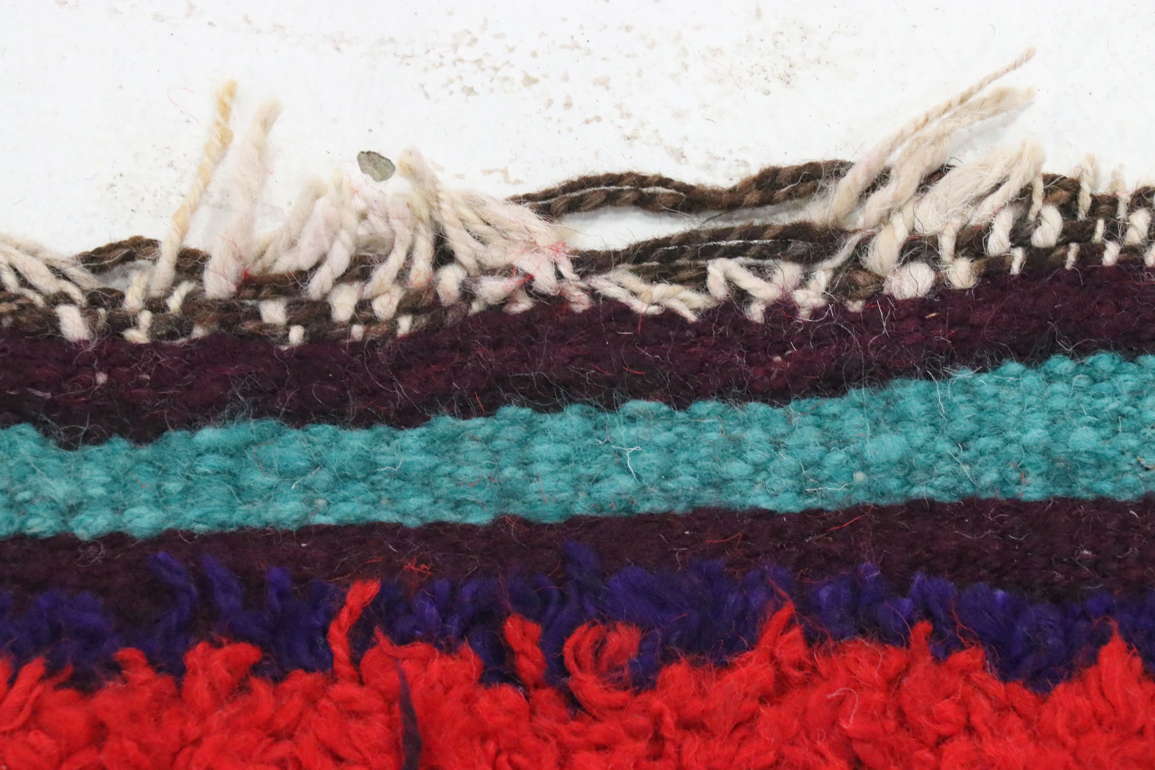 3'2 x 11'8 Hand-Knotted Moroccan Berber Long Rug