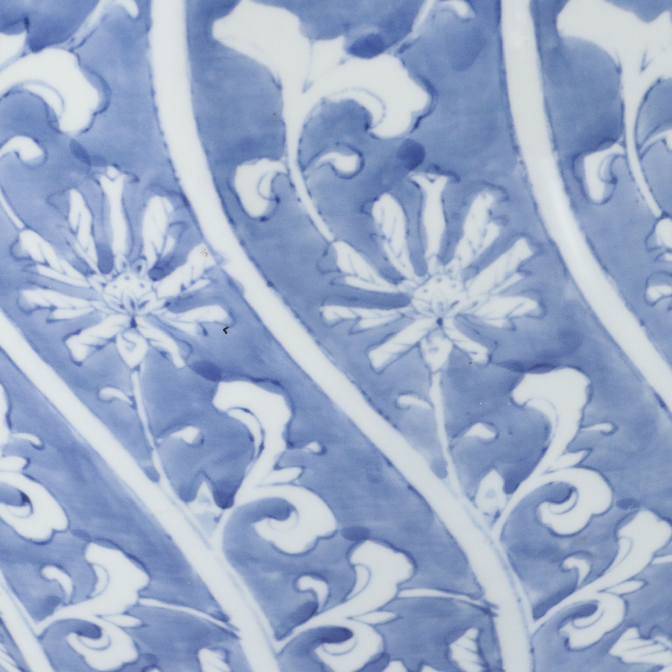 Chinese Blue and White Porcelain Planter on Stand